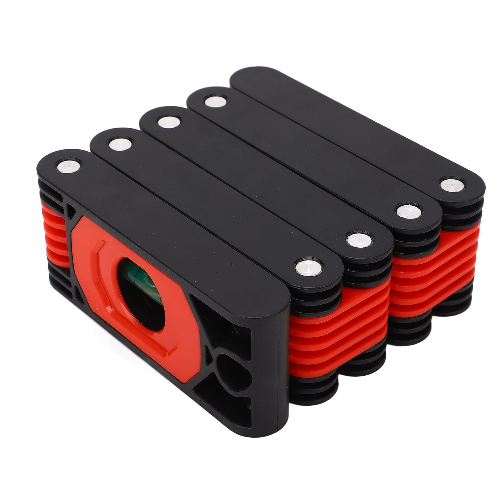 Foldable Level with 4 Bubbles - High Accuracy Expandable Angle Measuring Tool with Magnet for DIY, Home Decoration & Furniture Installation | Perfect for Carpentry, Wall Mounting & Construction Projects