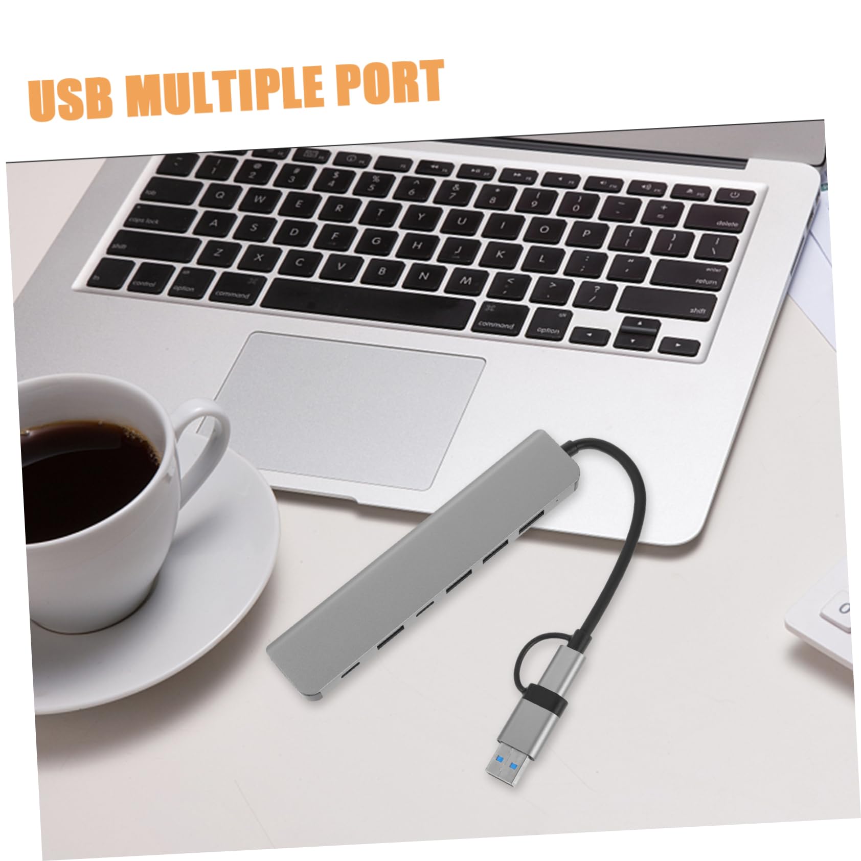 Veemoon 7-in-1 USB C Hub Adapter for MacBook Pro/Air, Laptop, PC - Multi-Port USB 3.0 Hub with HDMI, SD/TF Card Reader, PD Charging - Perfect for Home Office, Travel & Remote Work Accessories
