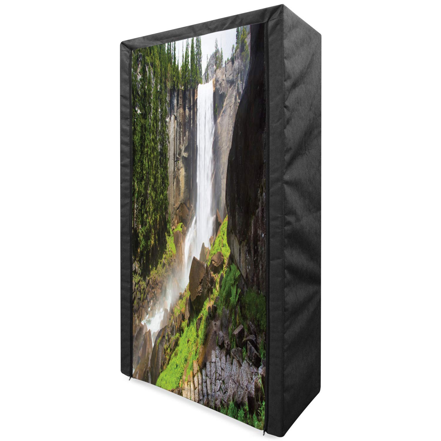 Ambesonne Yosemite Portable Fabric Wardrobe - 33.5