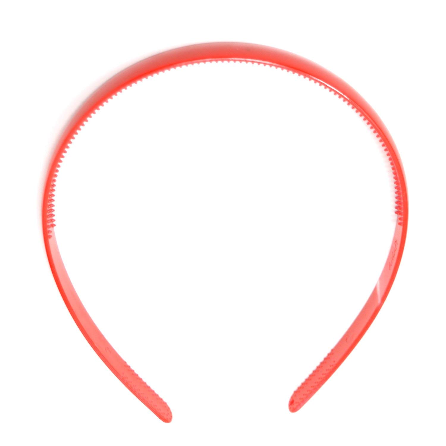 Navjai 6-Pack Wavy Hair Comb Headbands - Red, White & Black Matte Hairbands for Women & Girls | Non-Slip Teeth Design for Shine & Hold | Perfect for School, Work, Parties & Everyday Styling