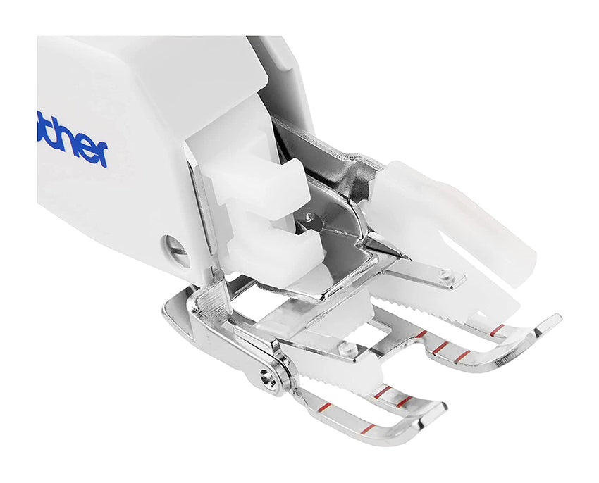 Brother Open Toe Even Feed Walking Foot F062 - Professional Quilting & Sewing Machine Presser Foot for Even Fabric Feeding - Perfect for Quilting, Thick Fabrics, and Multi-Layer Sewing Projects