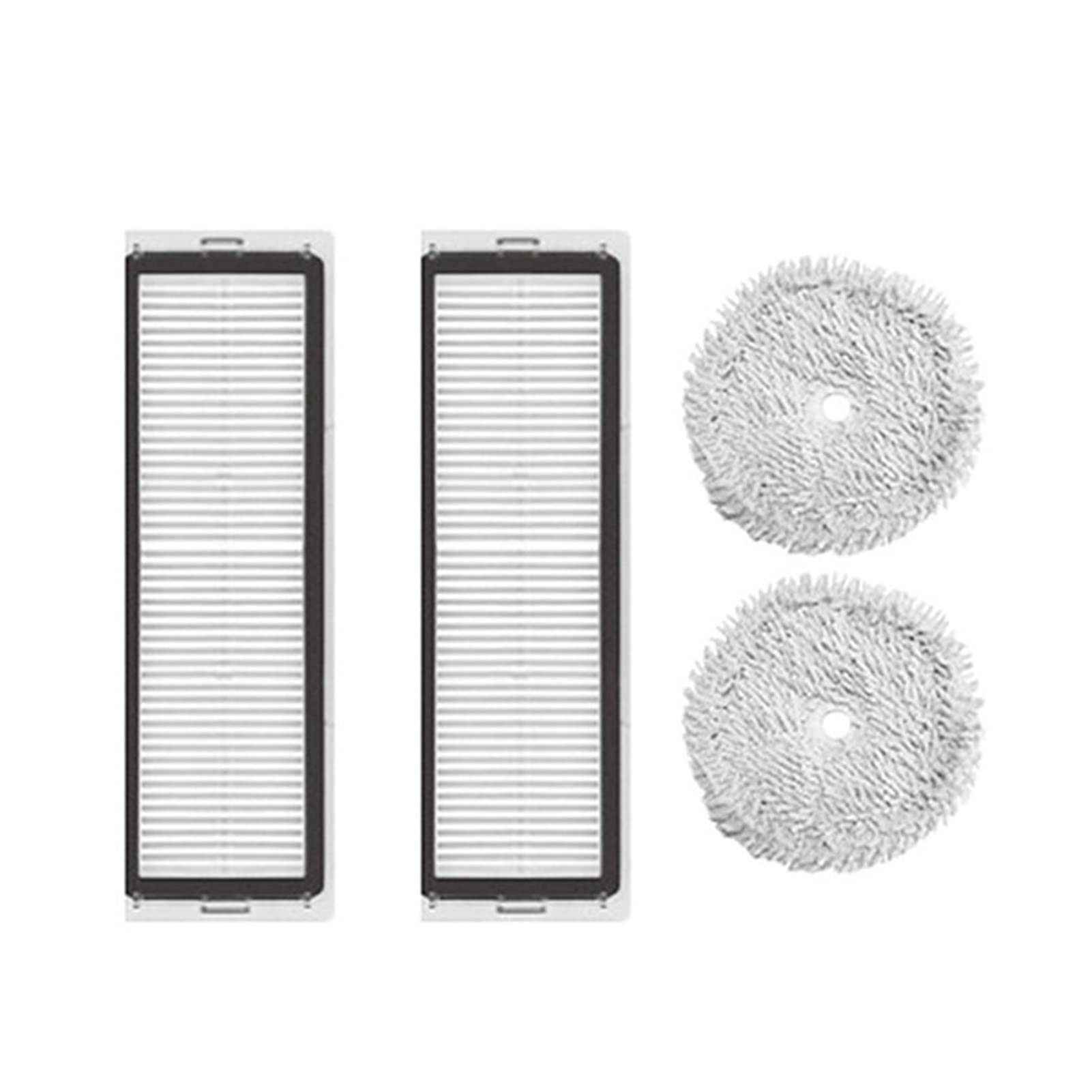 4Pcs Washable HEPA Filter & Mop Cloth Replacement for Xiaomi Dreame W10 Robot Vacuum Cleaner | Compatible Parts for Home Cleaning | Kitchen & Floor Maintenance Accessories