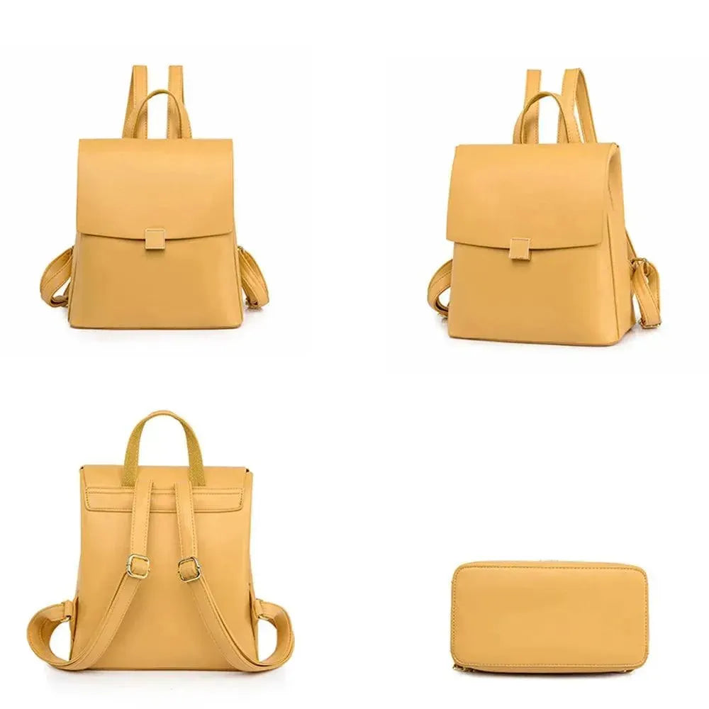 Premium Genuine Leather Women's Backpack - Stylish & Durable Designer Handbag for Work, Travel & Everyday Use