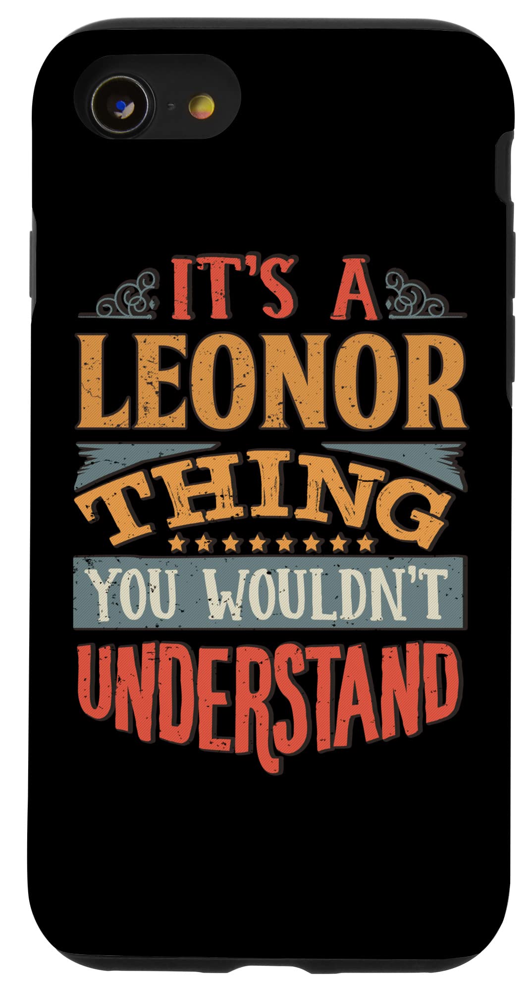iPhone SE (2020) / 7 / 8 Leonor Name Case - Custom Personalized Phone Cover for Women - Perfect Gift for Birthday, Anniversary & Valentine's Day - Durable Protection with Stylish Design for Everyday Use
