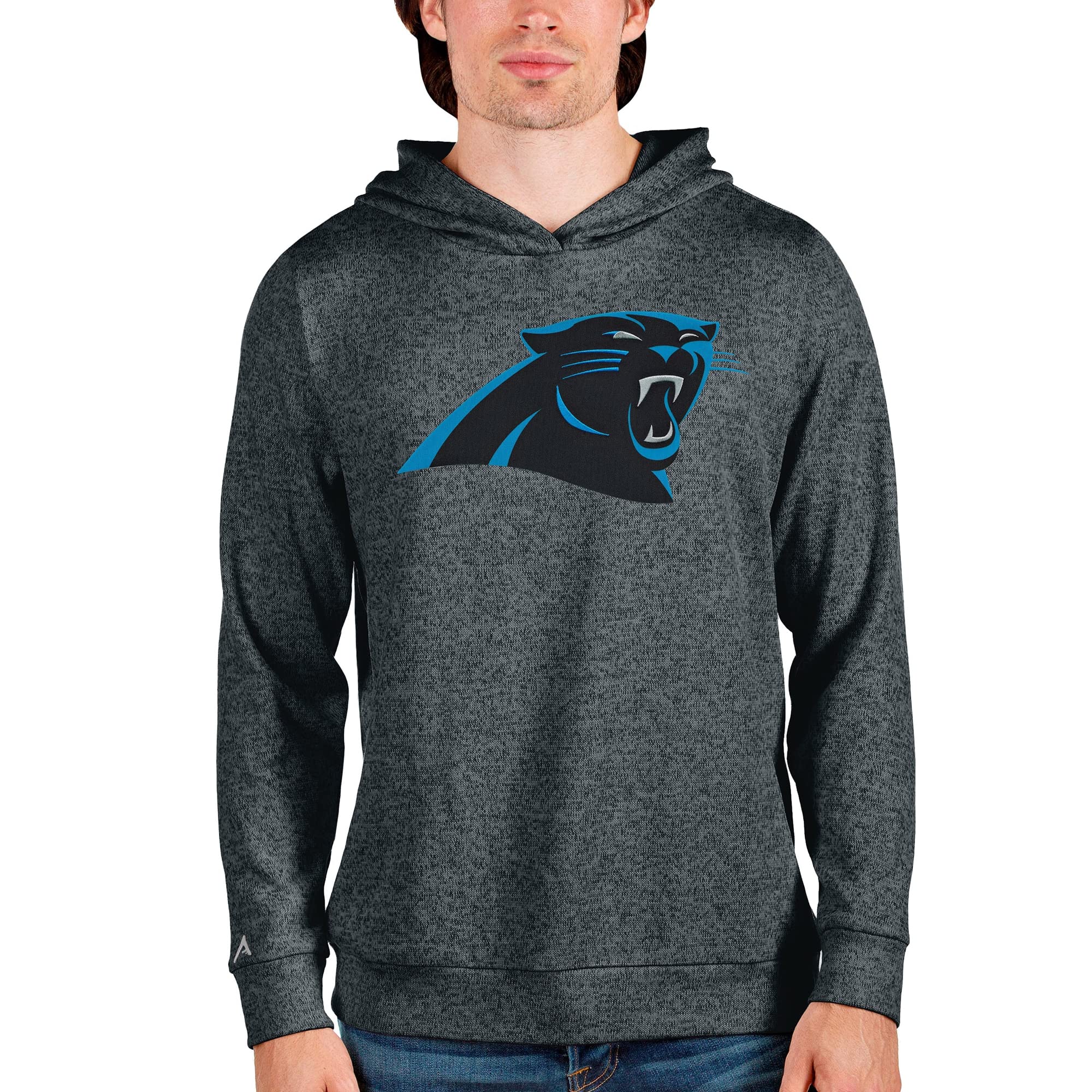 Antigua Men's Heathered Absolute Pullover Hoodie - Soft Fleece Sweatshirt for Casual Wear, Gym & Outdoor Activities