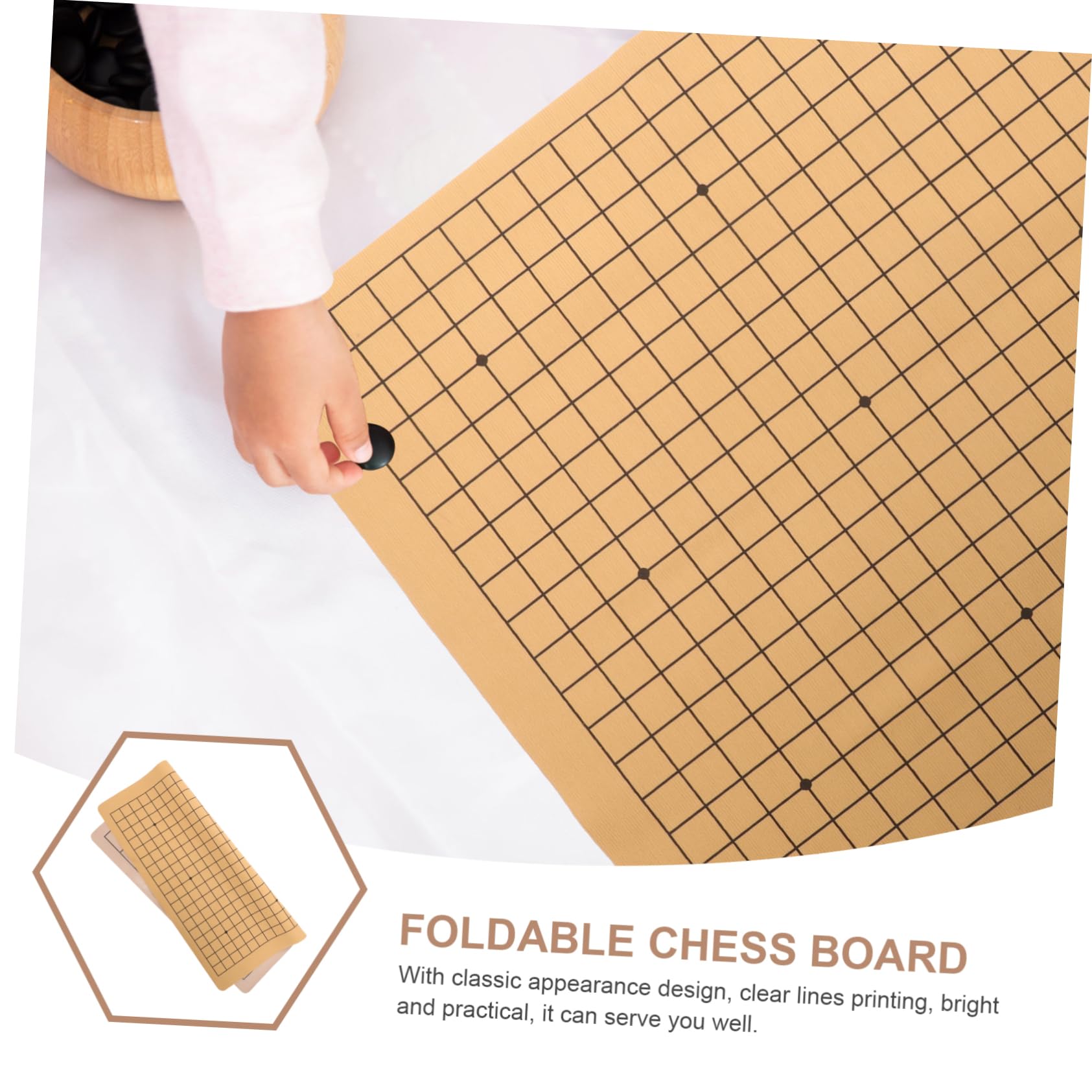 Foldable Double-Sided Chess Board Set - Portable Travel & Student Chess Game Accessories for Indoor, Outdoor & School Activities