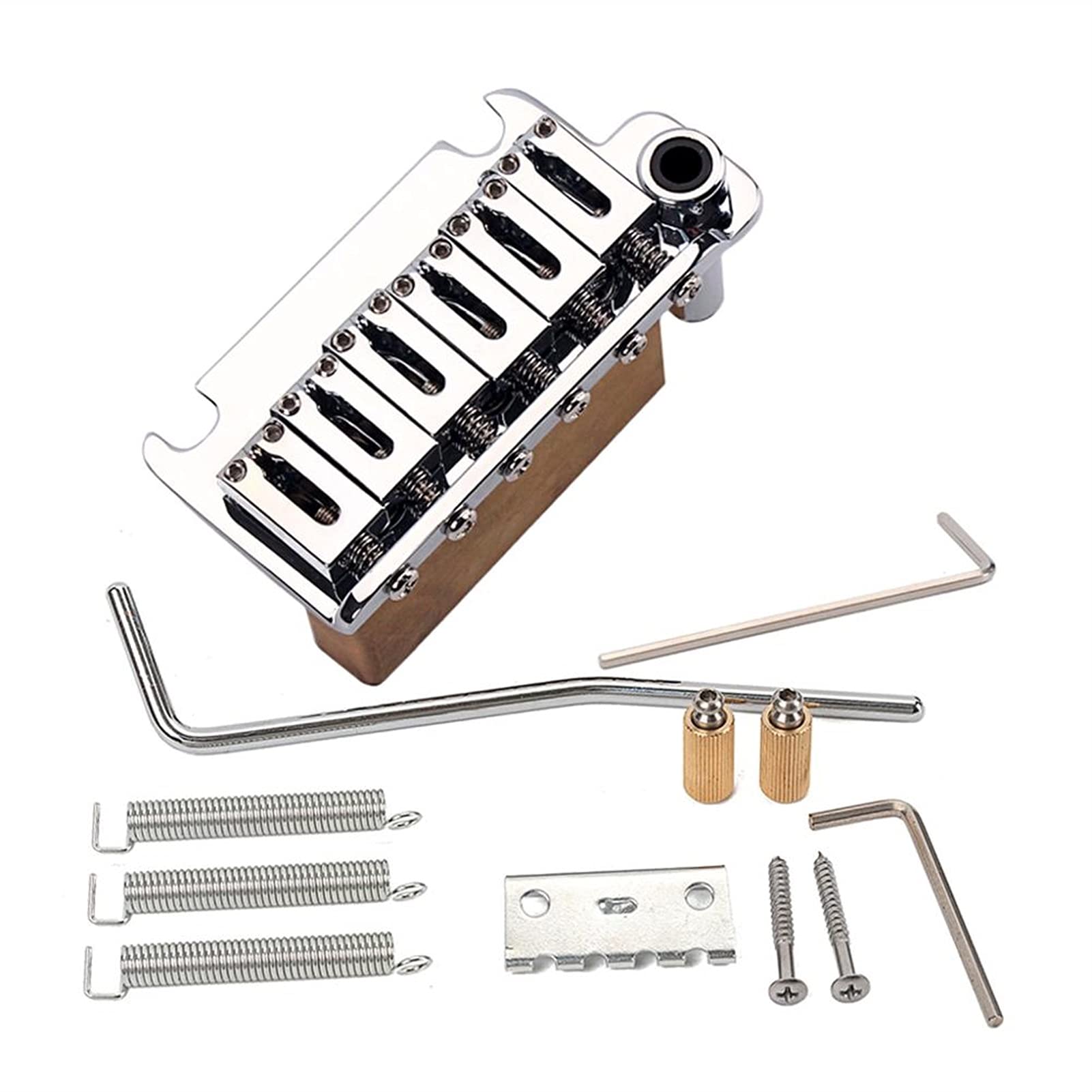 High-Quality Brass Bridge Saddles for Electric Guitar - ST Style Tremolo System & Tailpiece Replacement - Perfect for Rock, Blues & Metal Performances