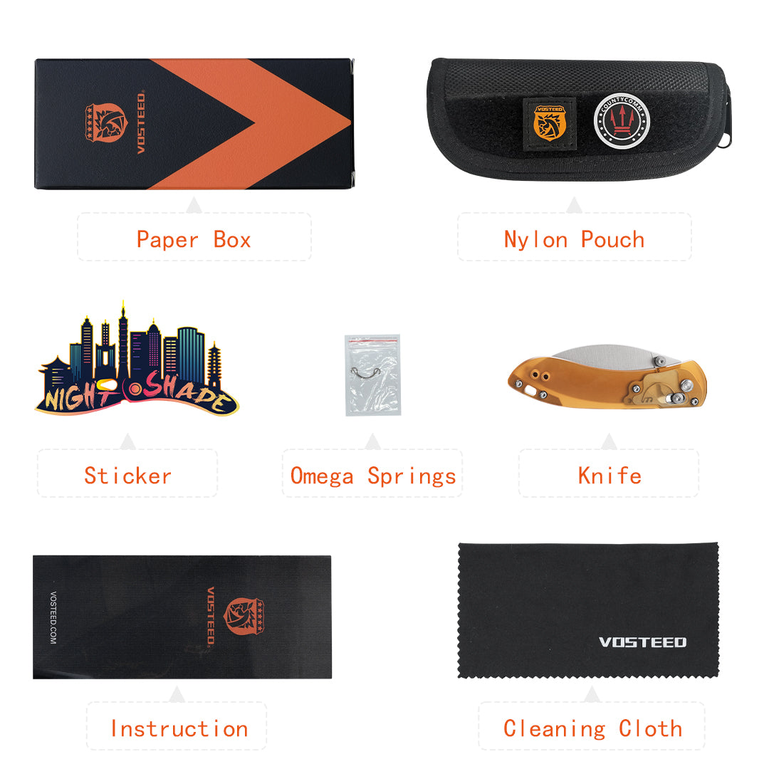 Exclusive VOSTEED & CountyComm Ultem® Mini Nightshade Kit - Limited Edition (Only 500 Available) - Perfect for EDC, Survival Gear & Tactical Enthusiasts