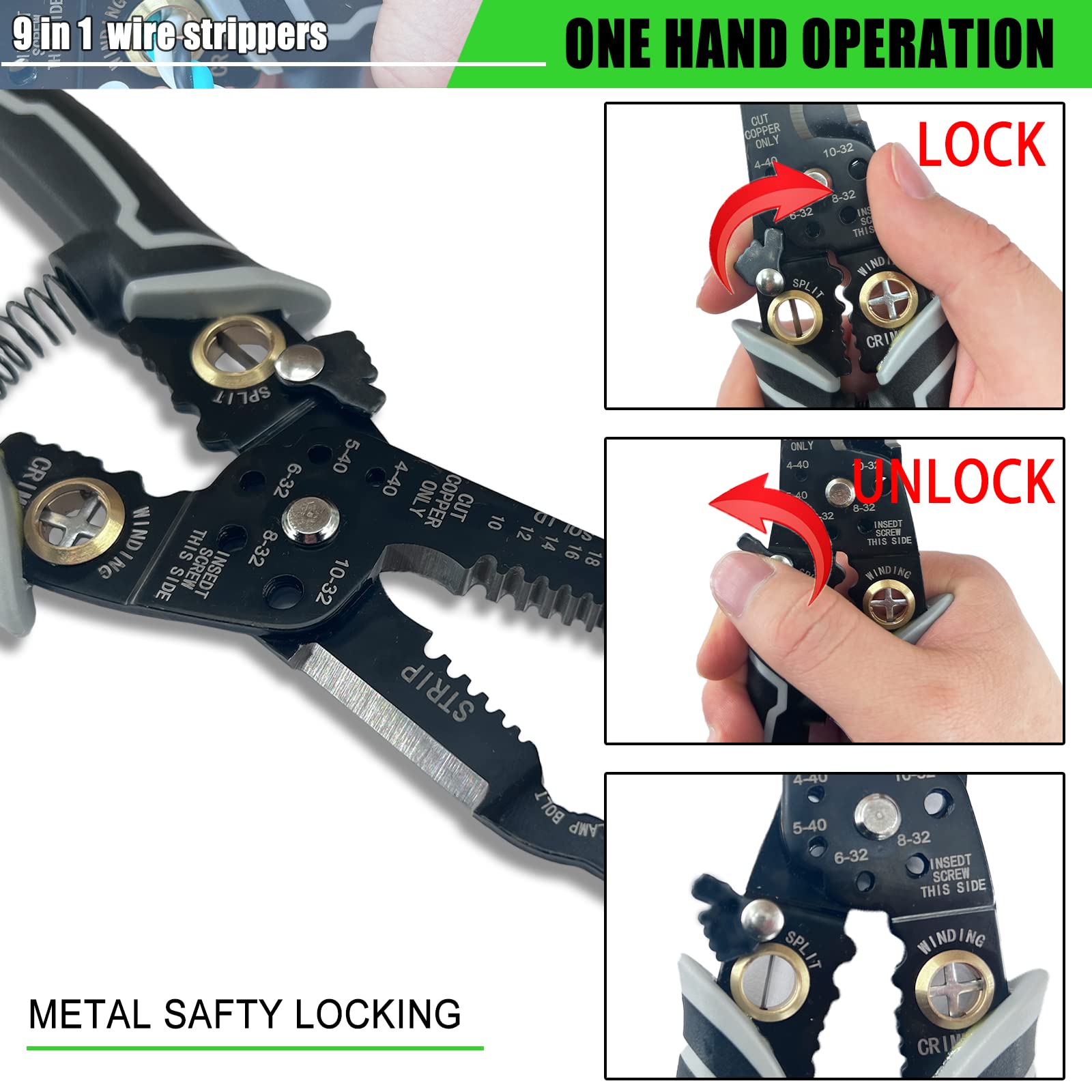 9 in 1 Multi-Function Wire Stripper Tool - 8