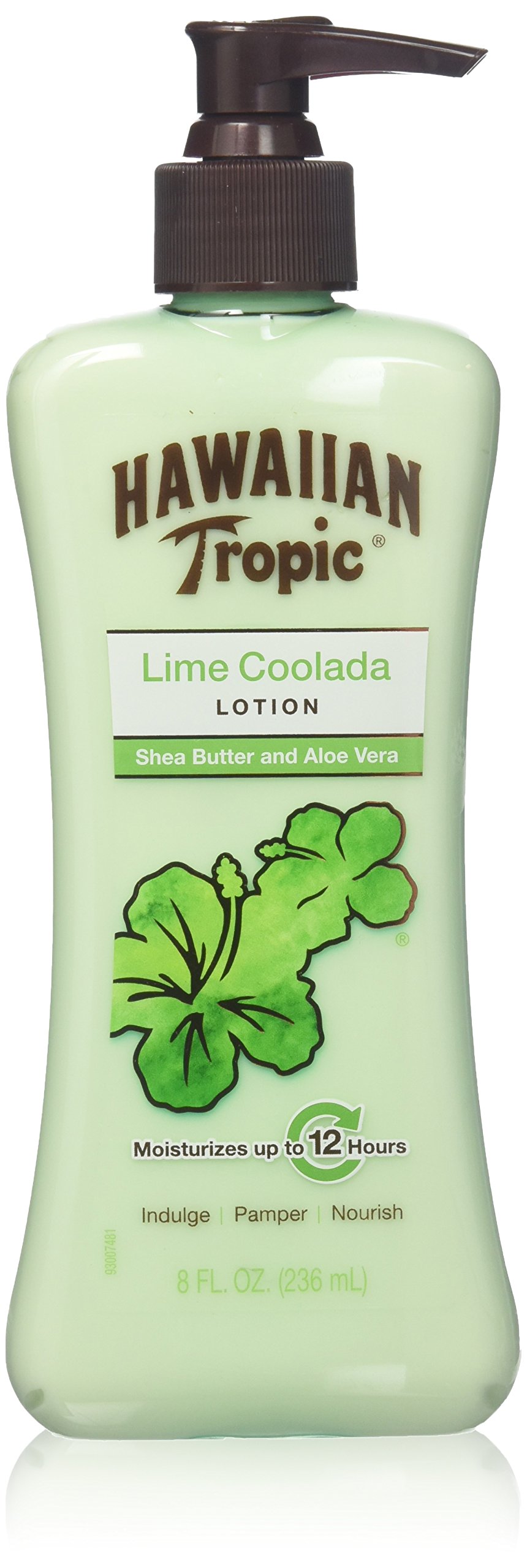 Hawaiian Tropic Lime Coolada Sunscreen Lotion with Shea Butter & Aloe Vera - 8 Fl Oz (2 Pack) - SPF Moisturizer for Beach, Pool & Outdoor Activities