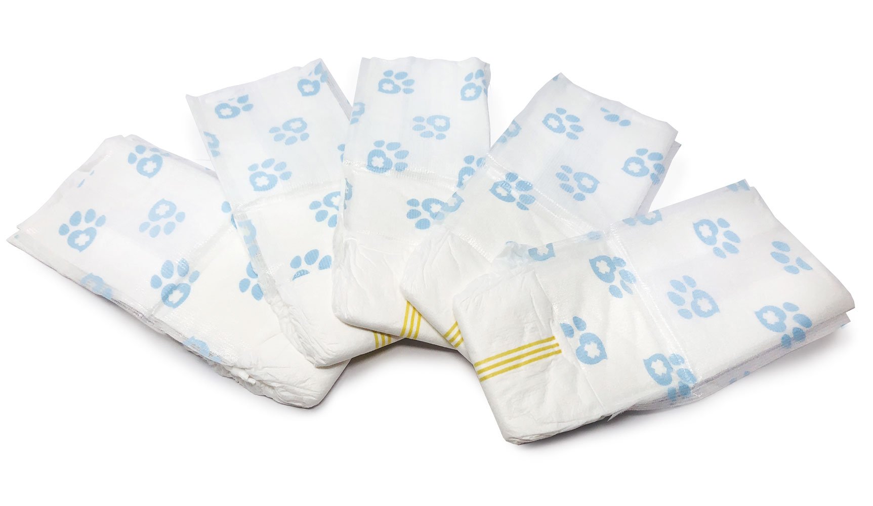**Disposable Dog Diapers for Male Dogs - Small Size (1-Tab, 576 Count Bulk Pack) - Snag-Free Fasteners, Leak-Proof & Wetness Indicator - Ideal for Incontinence, Training & Travel**