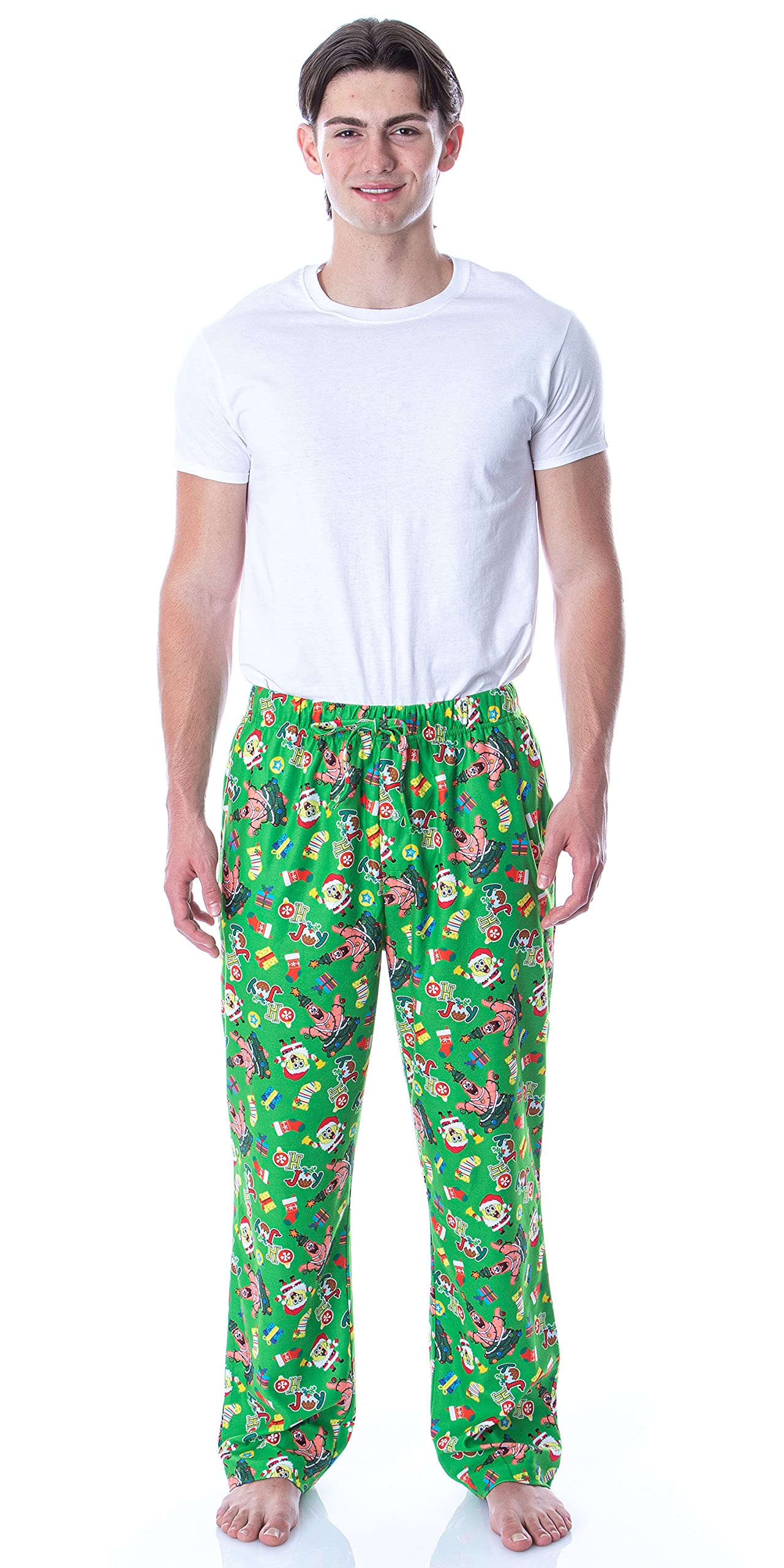SpongeBob SquarePants Men's Lounge Pajama Pants - Soft & Comfortable Sleepwear for Fans - Perfect for Relaxing at Home, Watching TV, and Gift Giving