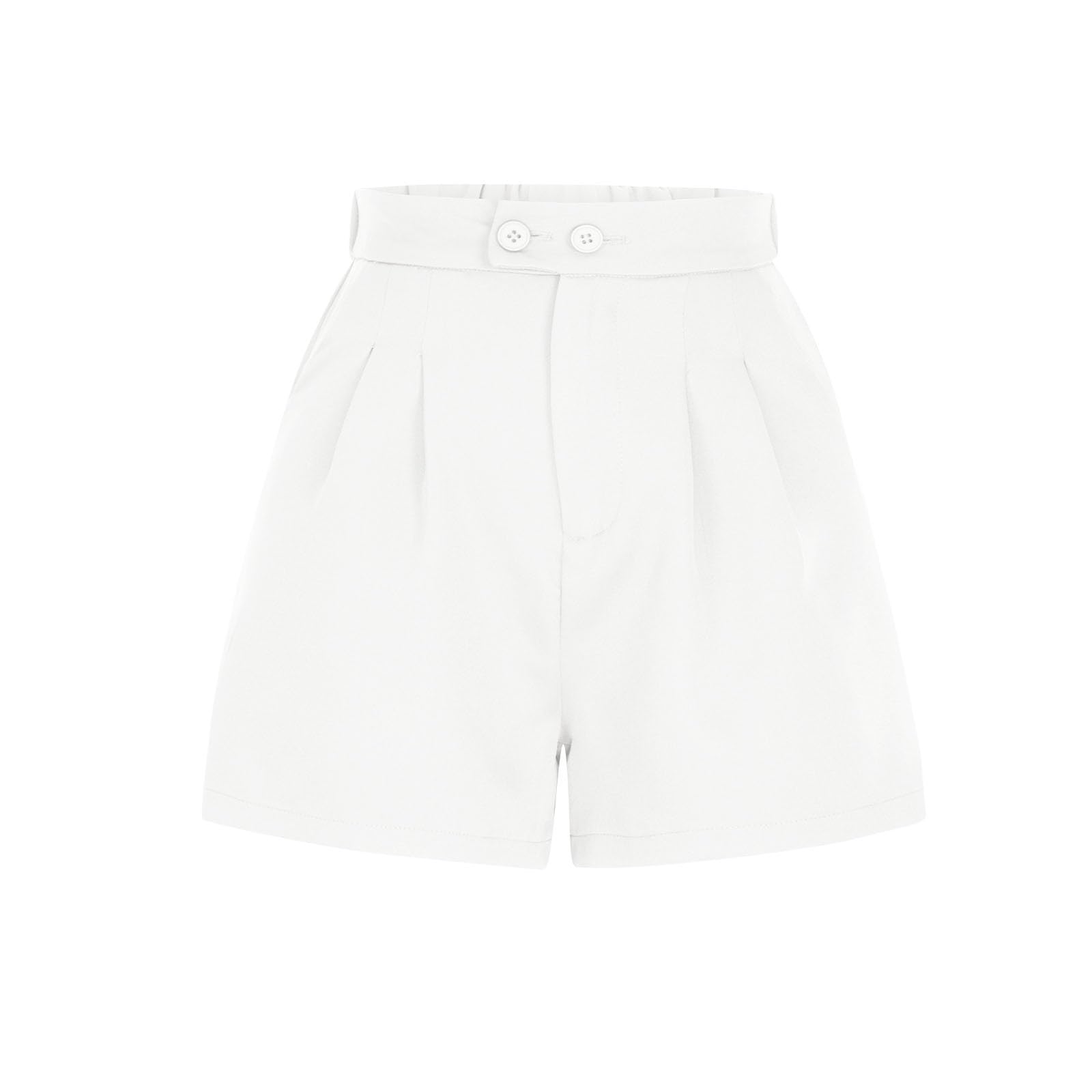 2024 Women's High Waist Wide Leg Bermuda Shorts - Summer Casual & Dressy for Teens