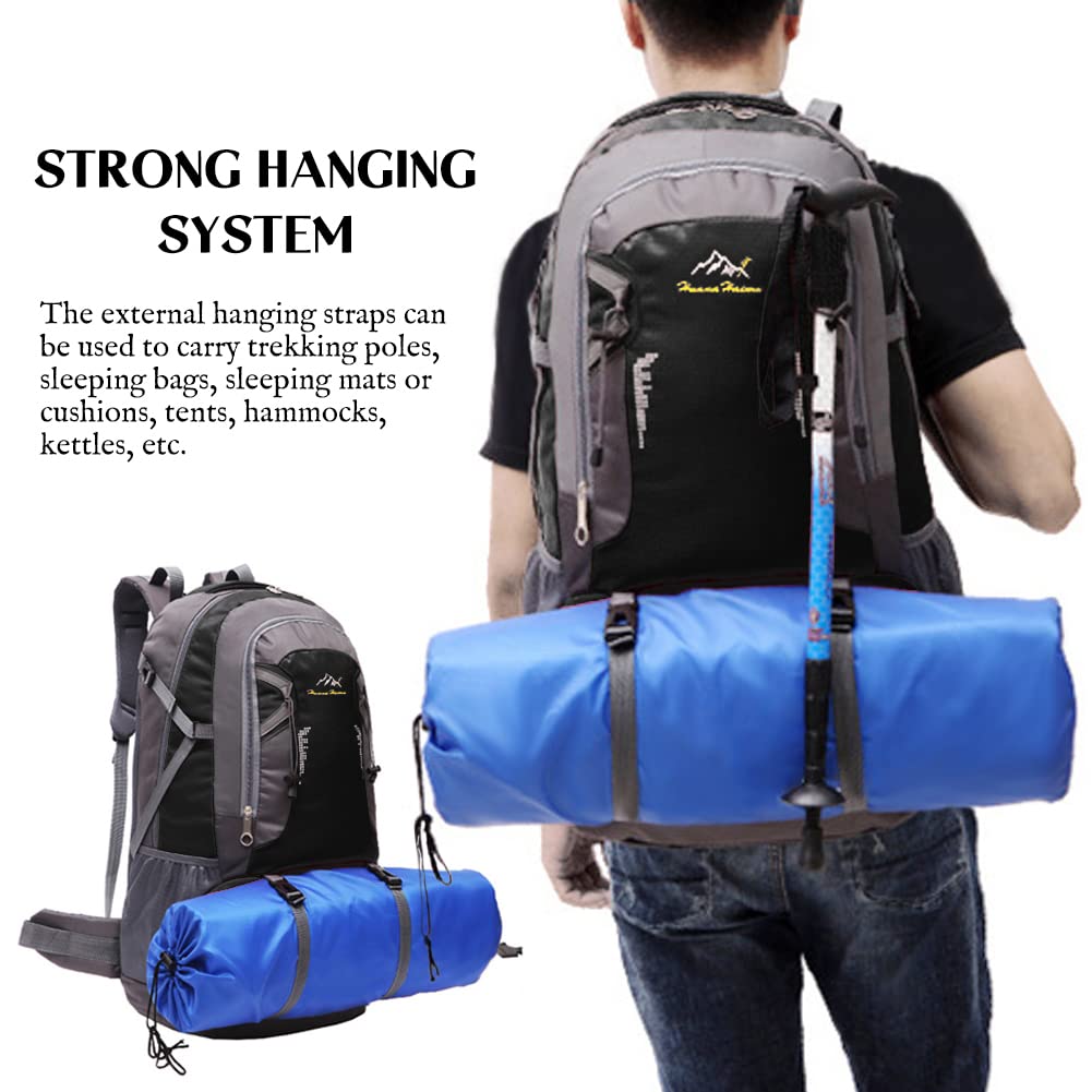 Rojeam 40L/50L/60L/70L Waterproof Hiking Backpack - Lightweight Travel & Camping Backpack for Outdoor Adventures, Trekking & Backpacking Trips