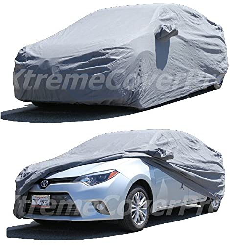 2021-2025 Toyota Corolla Sedan Car Cover - XTREMECOVERPRO Silver Series Grey Waterproof Outdoor Protection for All Weather & Parking