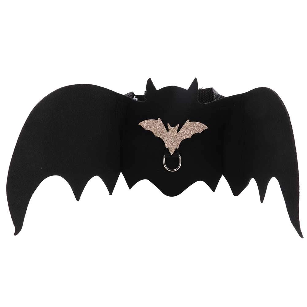 Bat Wings Dog Harness Vest with Leash - Pet Costume for Halloween & Cosplay