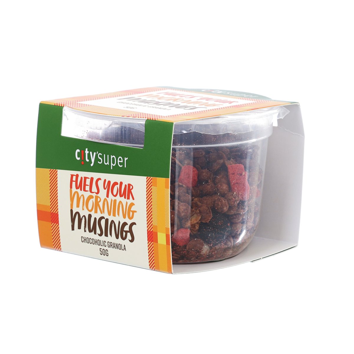Organic Chocoholic Granola Crunch - 50g Healthy Snack with Dark Chocolate & Almonds - Perfect for Breakfast, Yogurt Topping & On-the-Go Energy Boost