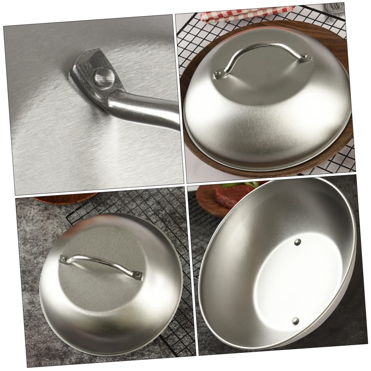 12 Inch Stainless Steel Splatter Screen Cover for Frying Pans, Skillets & Woks - Heat-Resistant Food Umbrella for Indoor Cooking & Outdoor Grilling - Perfect for Stovetop, BBQ, Camping & Kitchen Use