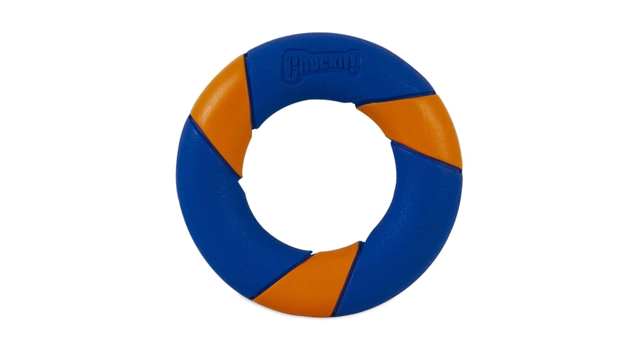 Chuckit! Ultra Squeaker Ring Dog Toy - Durable Fetch & Chew Toy for Medium & Large Dogs - Perfect for Outdoor Play, Training & Interactive Fun