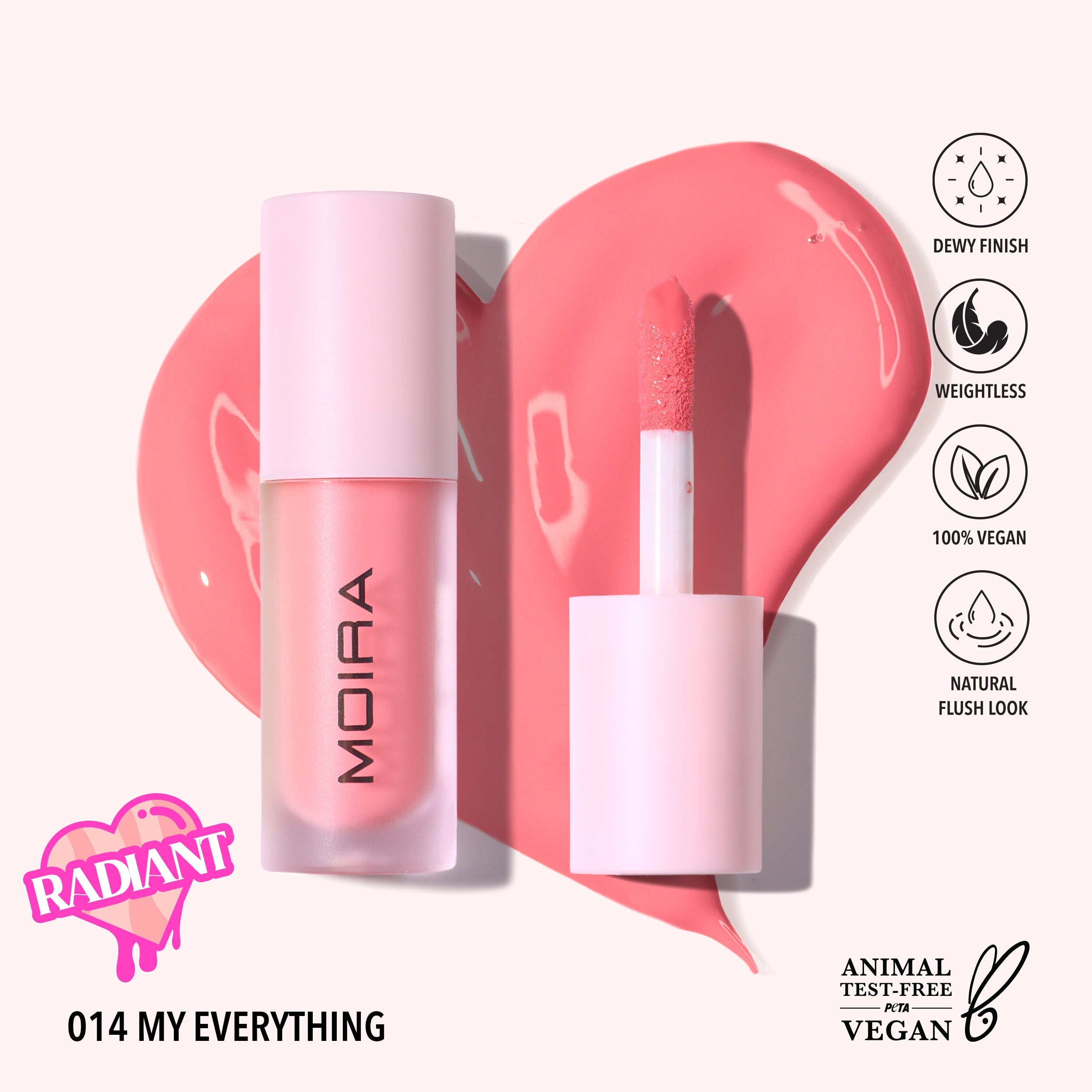 My Everything Love Steady Liquid Blush - Long Lasting Natural Flush Cheek Makeup for Dewy Glow | Perfect for Everyday Wear, Date Night & Special Occasions