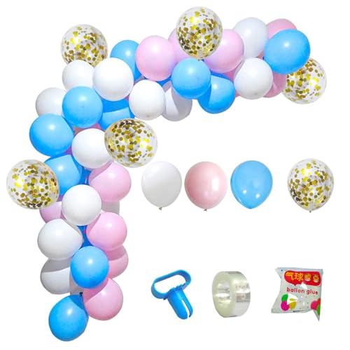 Pink Blue White Gold