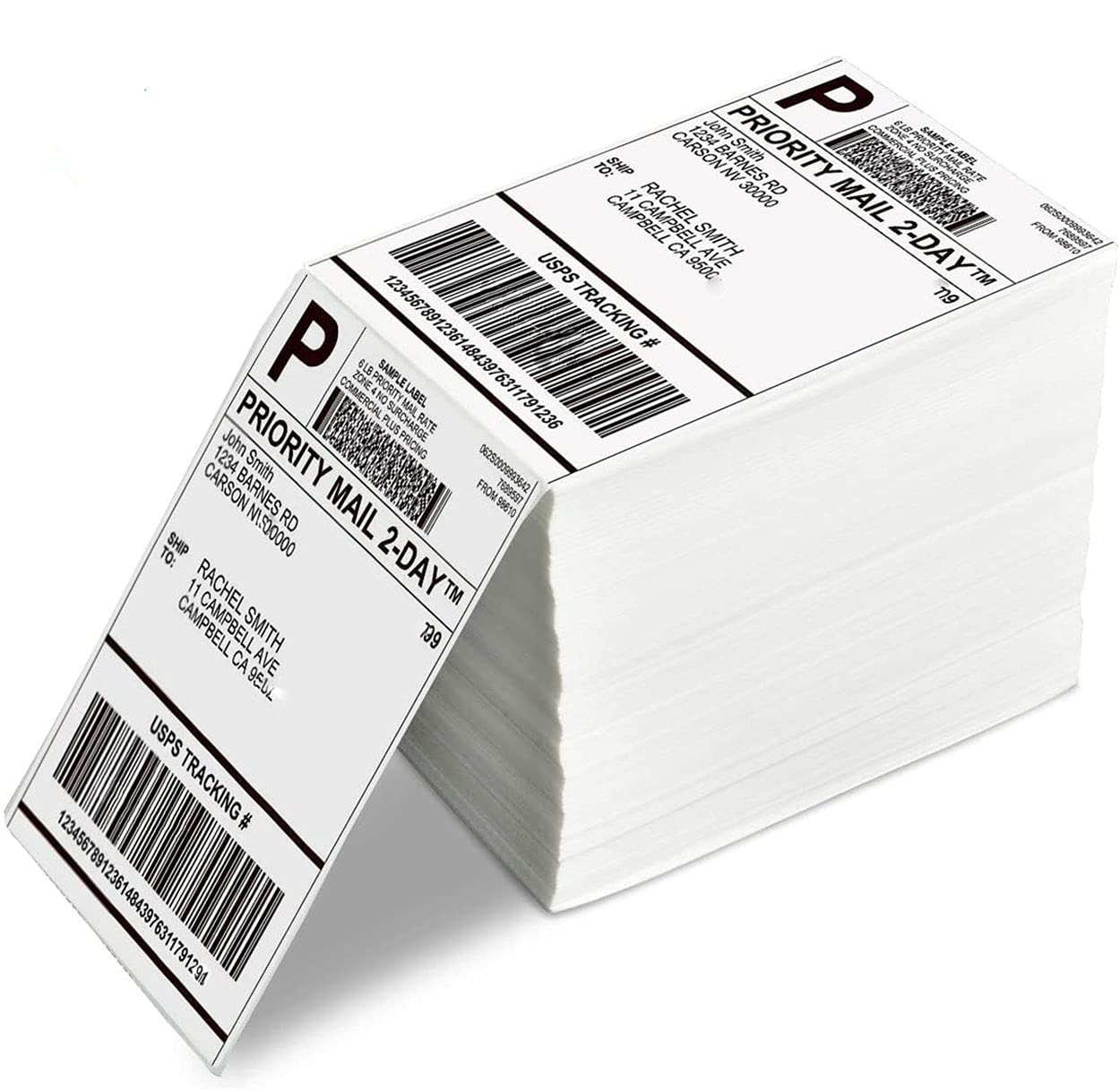 500 Pack 4x6 Inch Thermal Direct Shipping Labels - Fan-Folded Design, Compatible with Thermal Label Printers, Commercial Grade for Logistics & E-commerce (Ideal for Amazon, eBay, UPS, FedEx Shipments)