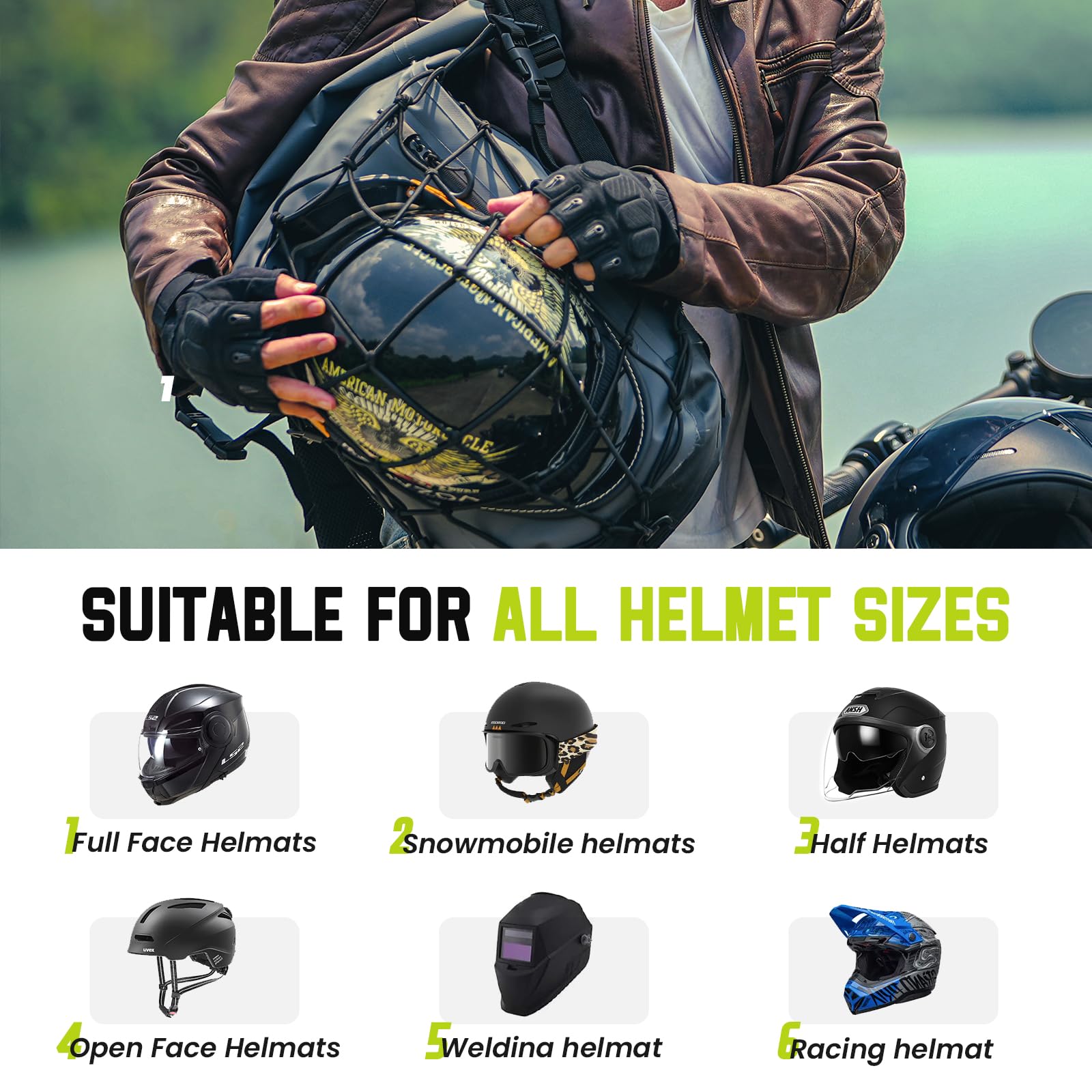 Waterproof 30L Motorcycle Backpack for Men - Large Capacity Travel & Laptop Rucksack with Helmet Strap - Ideal for Commuting, Road Trips & Adventure Riding