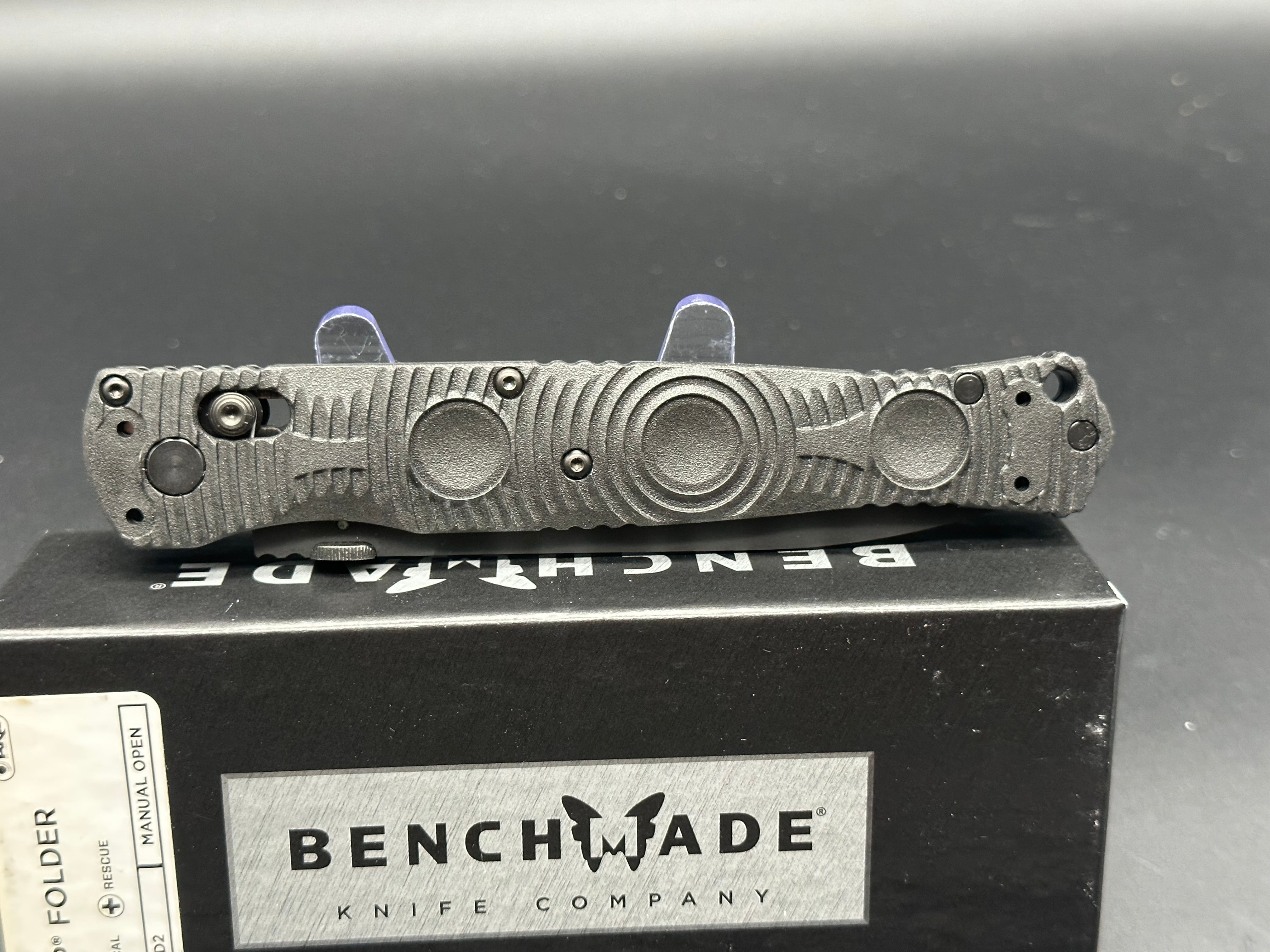 Benchmade SOCP 391BK Tactical Folding Knife - D2 Steel Blade with Polymer Handle for Outdoor Survival, Camping & EDC (Everyday Carry)