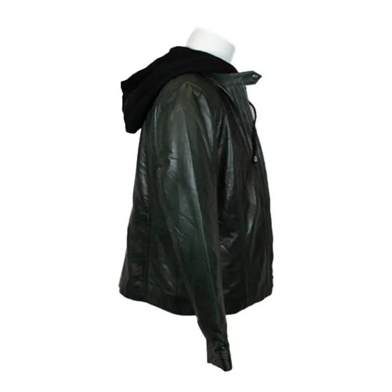 BOL Women's Detachable Hooded Leather Jacket - Fashionable Faux Leather Coat for Fall & Winter - Perfect for Casual Outfits, Streetwear & Outdoor Activities