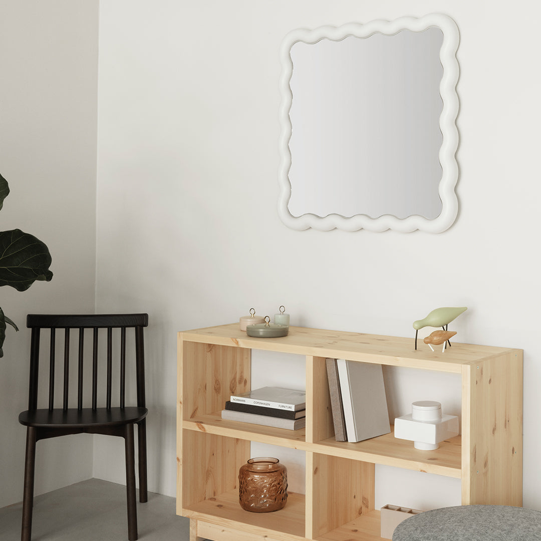 Simon Legal Illu Mirror by Normann Copenhagen - Modern Scandinavian Wall Mirror for Living Room, Bedroom & Entryway Decor