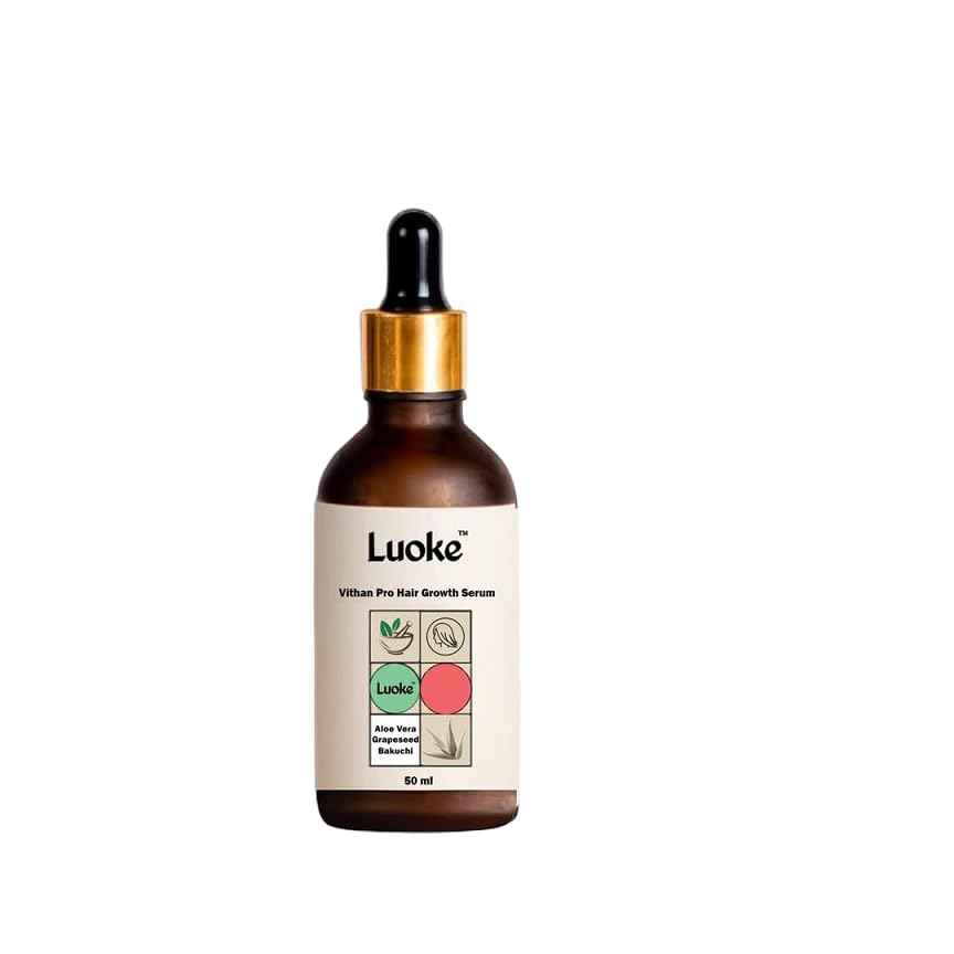 Vithan Pro Hair Growth Serum for Hair Fall Control - Treatment for Normal & Oily Scalp, Straight Hair - Promotes Thicker, Healthier Hair for Men & Women - Daily Use at Home or Salon