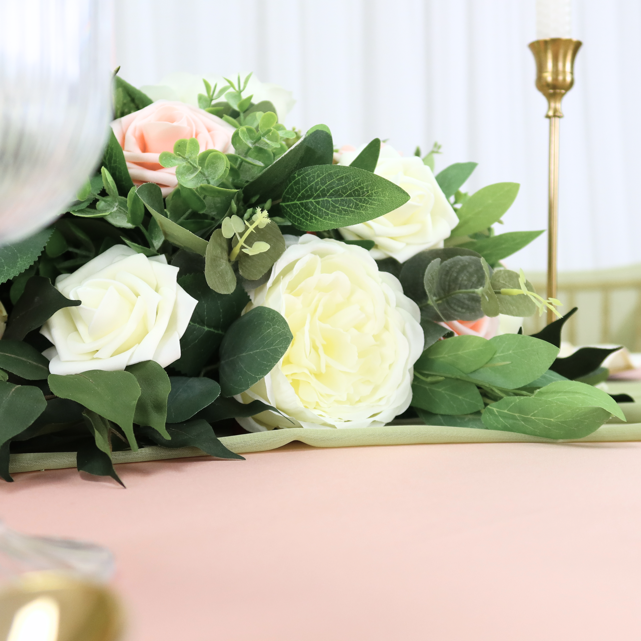 Artificial Eucalyptus Silk Greenery Bush Bundle - Realistic Faux Plants for Home Decor, Wedding Centerpieces, and Office Arrangements