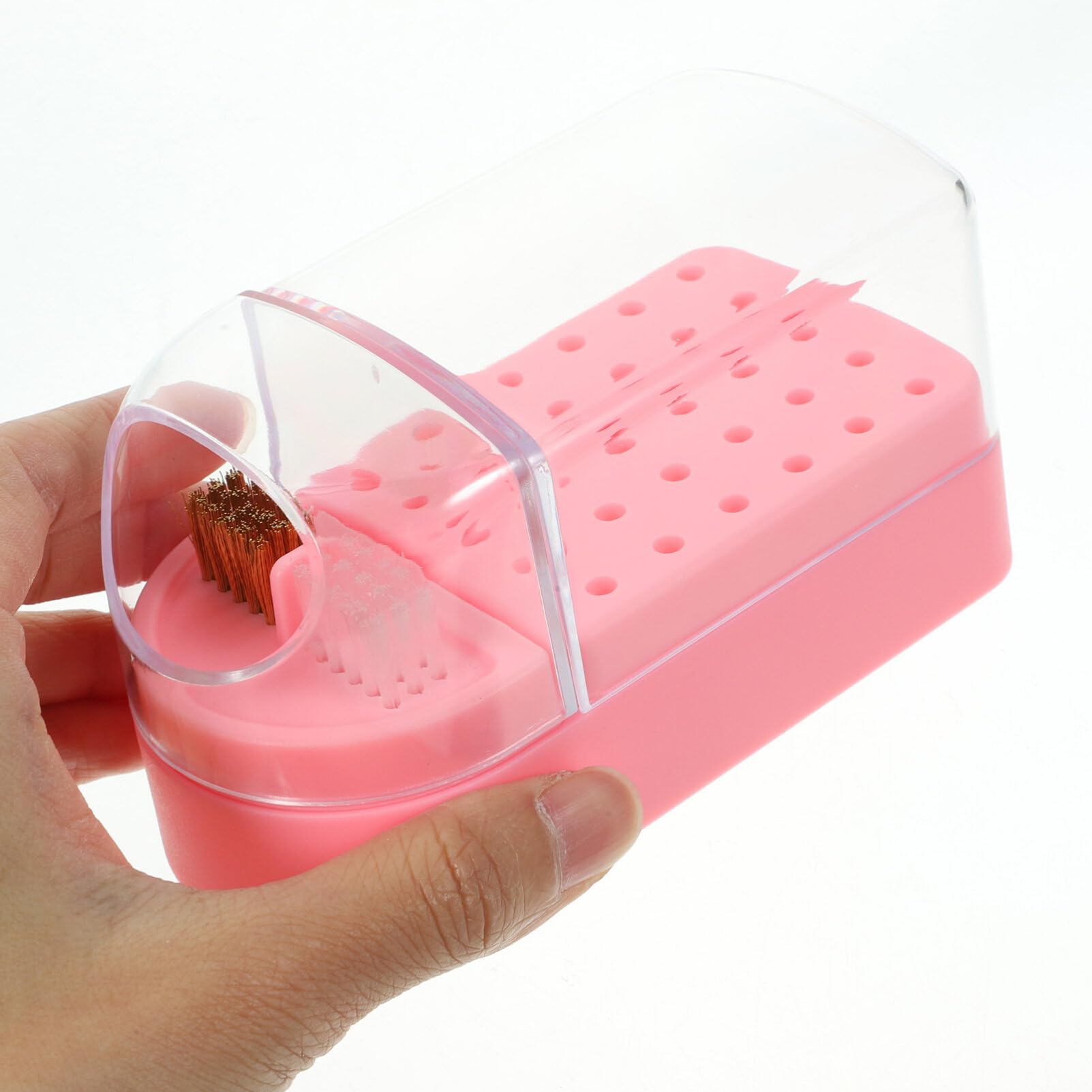 Professional Nail Drill Bit Organizer Case - Portable Storage Box for Nail Art Polishing Heads & Drill Bits - Perfect for Salon, Home Manicure & Travel Nail Kit Organization