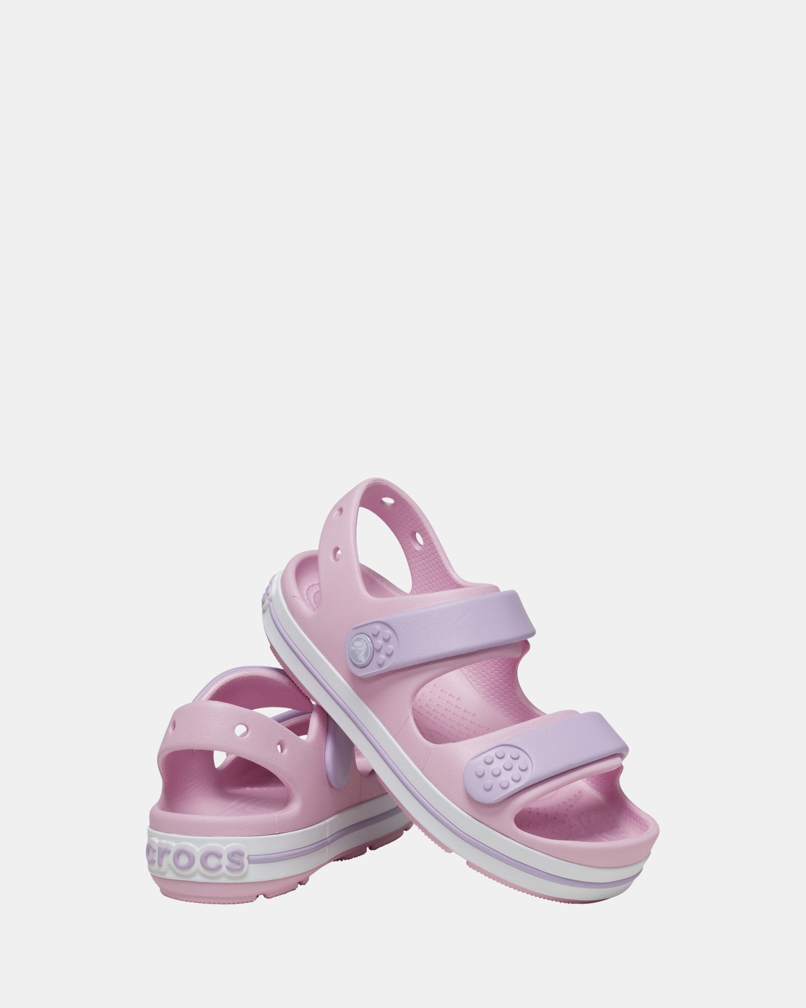 Crocband Cruiser Sandal for Infant Girls - Ballerina Pink & Lavender | Comfortable Water Shoes for Beach, Pool & Outdoor Play