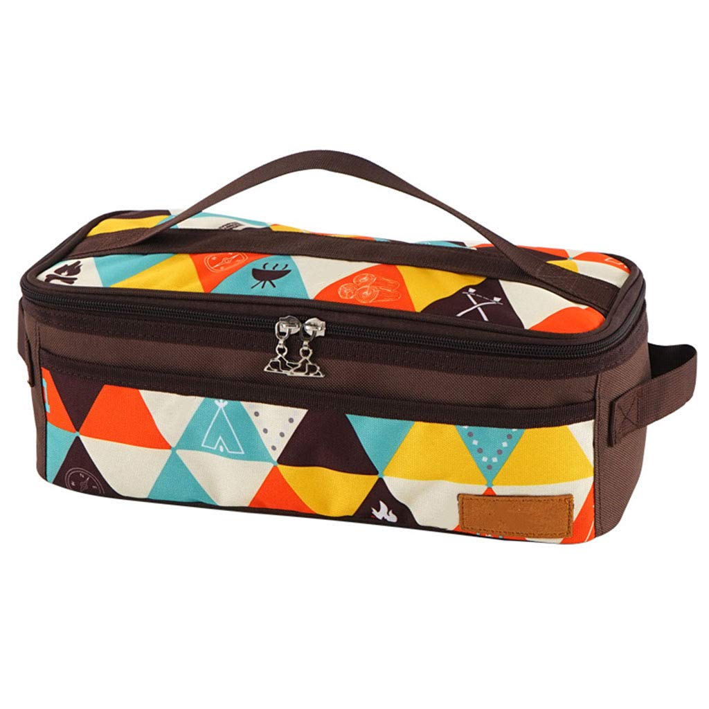 Portable Camping Storage Bag - Waterproof Kitchen Utensil Organizer with Hooks, Compact Travel Cookware Set for Outdoor Cooking, Picnics & RV Trips - Perfect for Camping Gear Organization and Backpacking Essentials