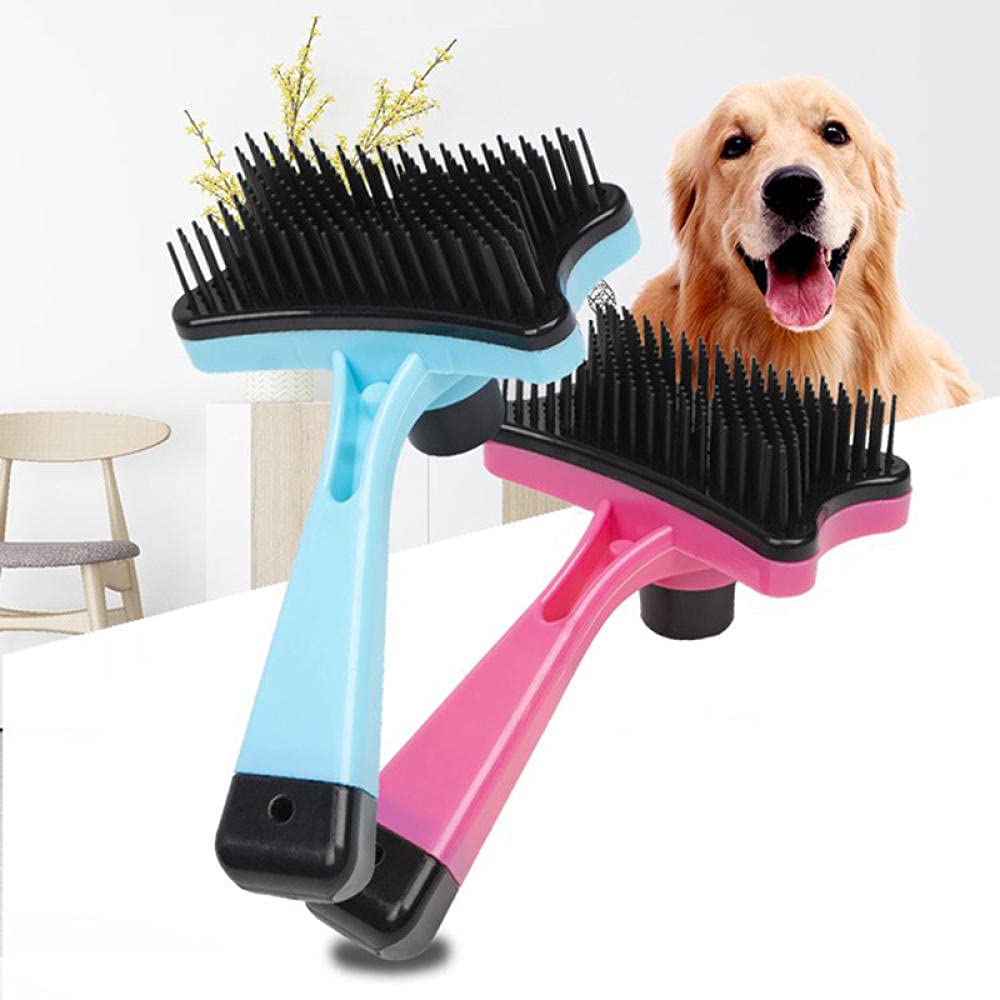 Self-Cleaning Dog Brush - Pet Grooming Brush for Dogs & Cats - Home Use