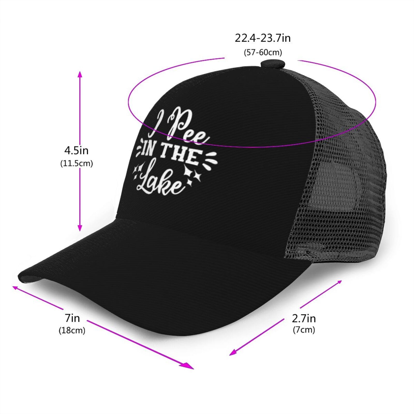 Breathable Summer Mesh Baseball Cap - Lightweight Outdoor Trucker Hat for Men & Women - Perfect for Fishing, Hiking, Beach & Lake Activities