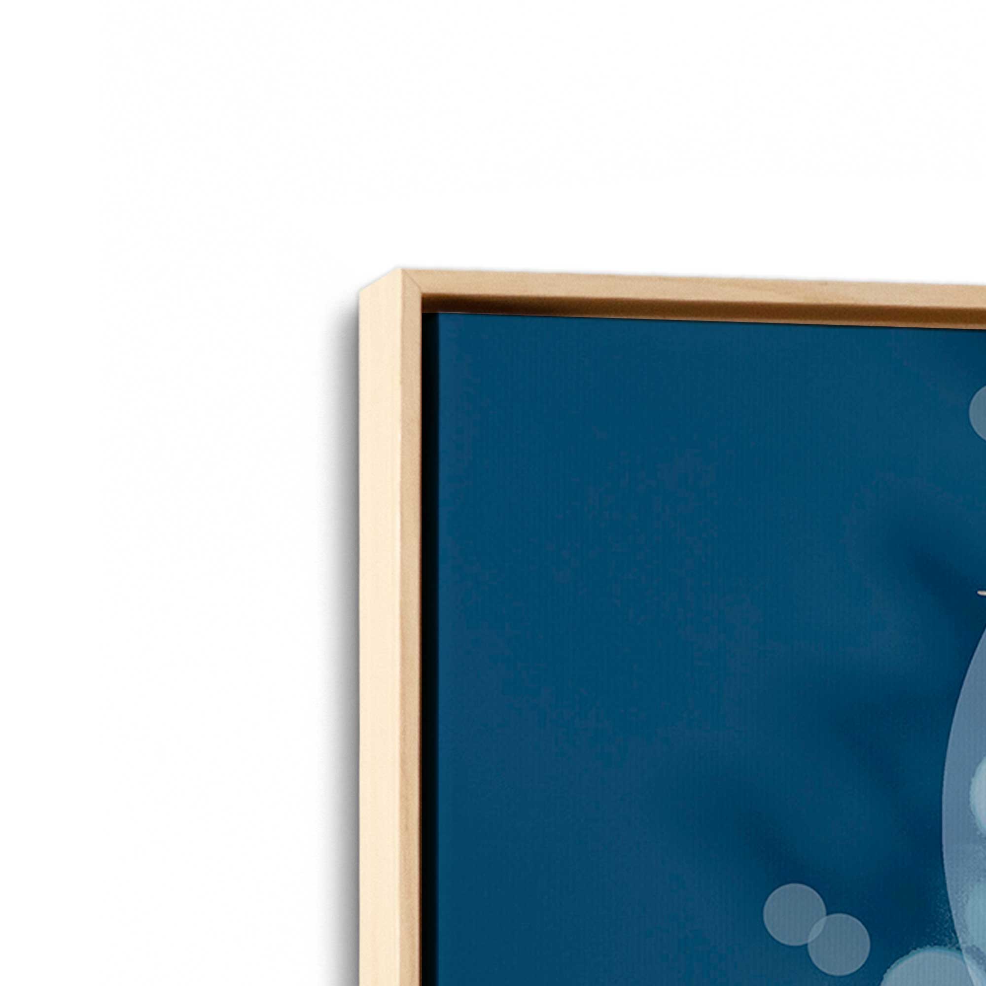 Blue Classic Nutcracker Canvas Print - Holiday Home Decor, Christmas Wall Art for Living Room & Bedroom