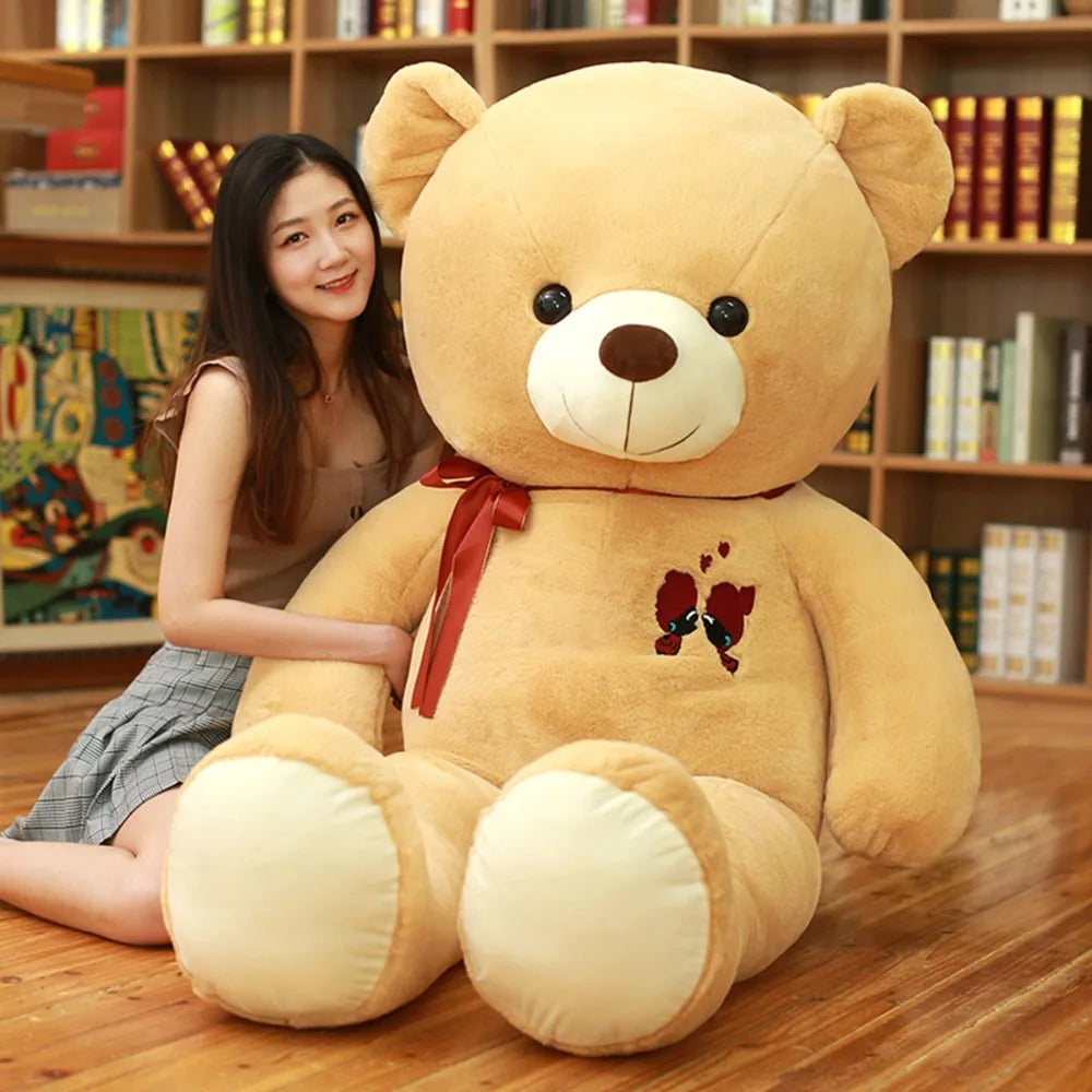 60-100CM Large Teddy Bear Plush Toy - Soft Giant Stuffed Animal Doll for Kids, Birthday Gift for Girlfriend, Valentine's Day Present - Perfect for Cuddling, Nursery Decor, and Special Occasions