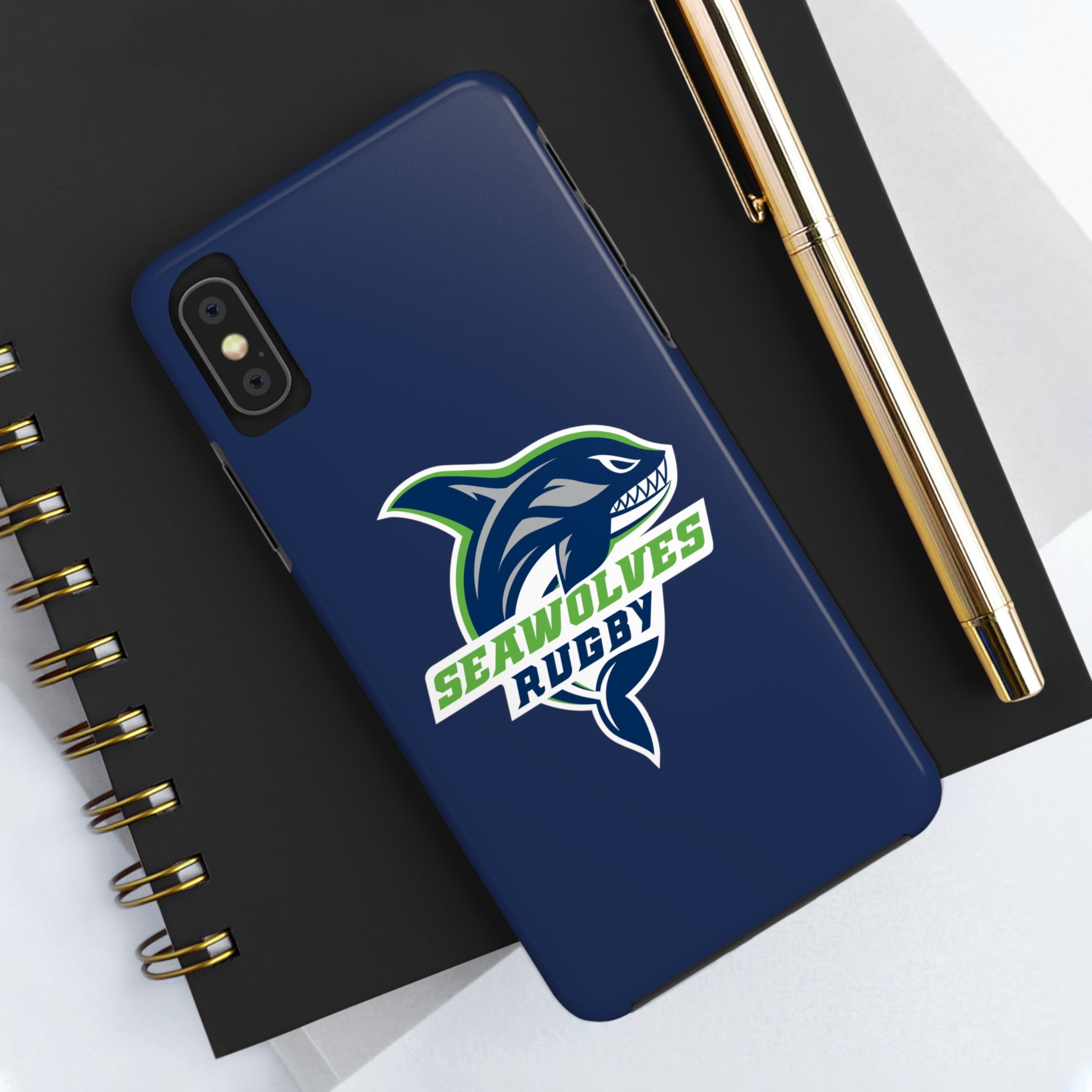 Seawolves Navy Rugged Phone Case - Shockproof & Durable Protection for iPhone & Samsung - Perfect for Outdoor Adventures, Work & Daily Use