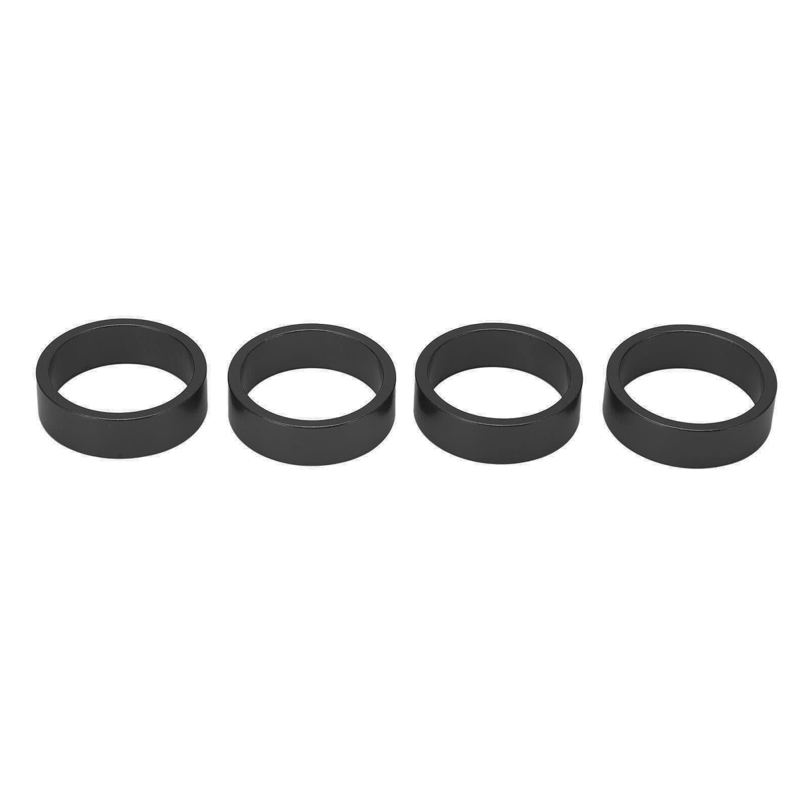 Cutulamo Front Fork Stem Spacers - Rustproof Headset Pad for Road & Mountain Bikes | Easy Installation, Durable Black Design | Perfect for Cycling Enthusiasts & Bike Maintenance