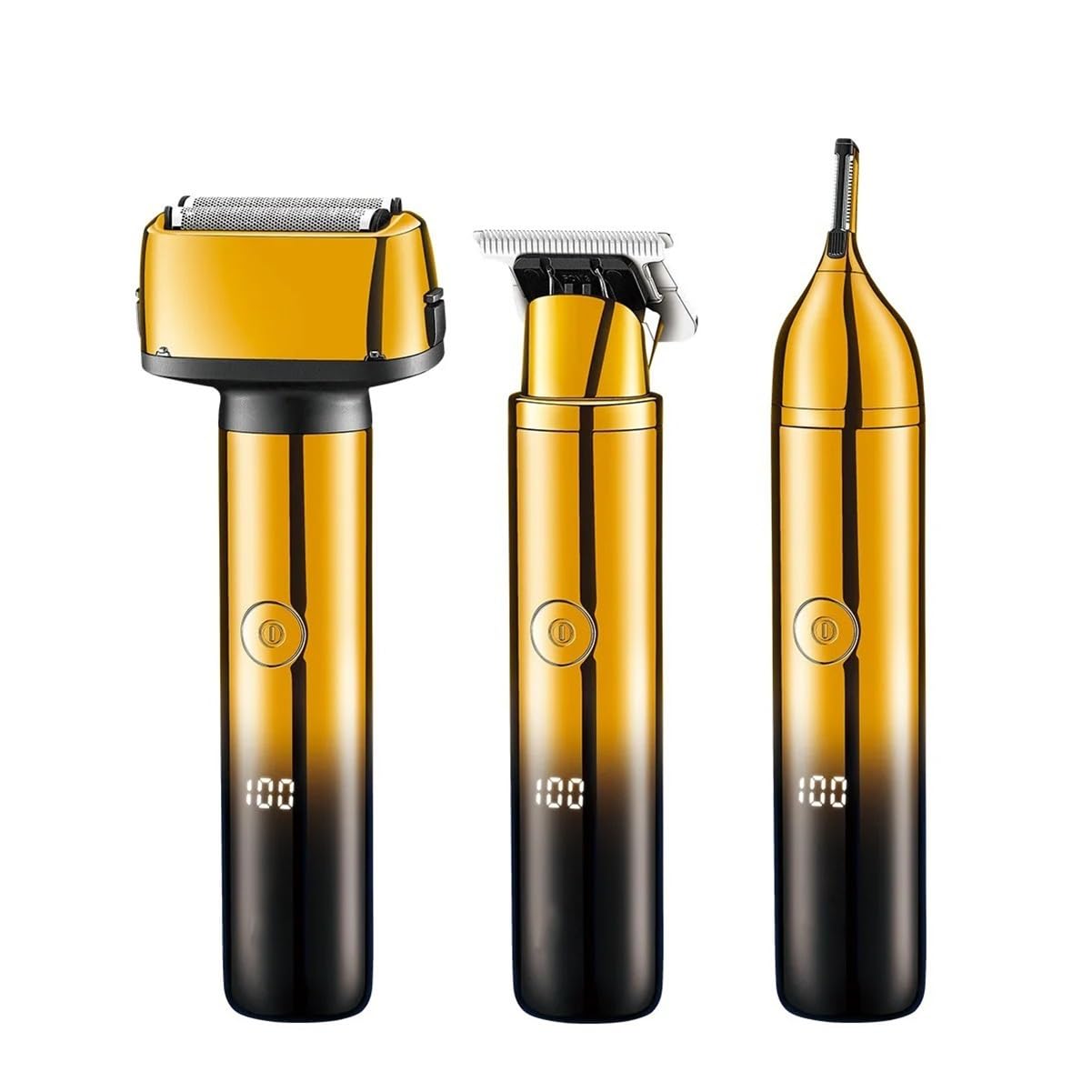 Professional 3-in-1 Men's Electric Shaver - Rechargeable Foil Razor for Beard, Facial Hair & Eyebrow Trimming | Grooming Kit for Smooth Shaving at Home or Travel