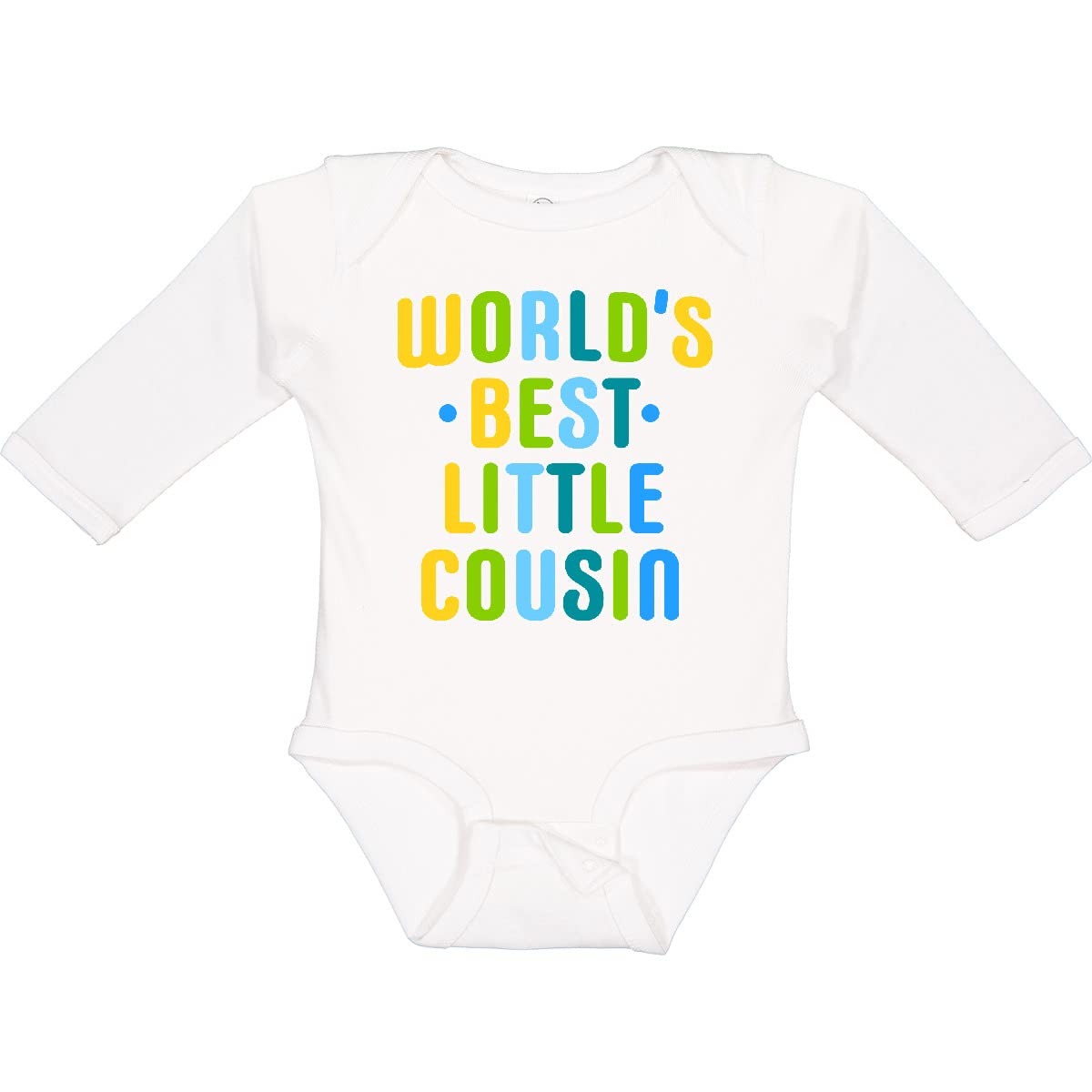 World's Best Little Cousin Baby Bodysuit - Soft Long Sleeve Creeper for Infants & Toddlers - Perfect for Family Reunions, Photo Shoots & Holiday Gifts