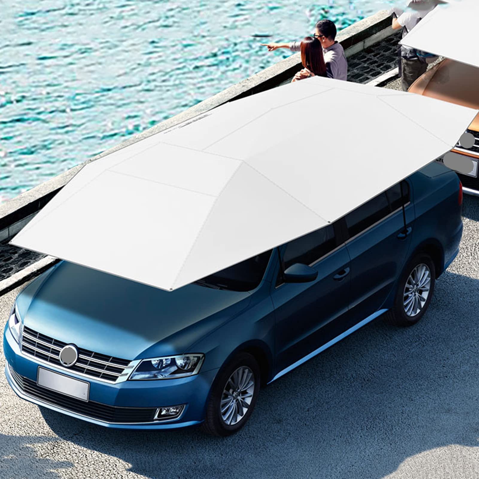 Universal Car Sun Shade Tent - UV Protection Windshield Cover & Sunproof Canopy for SUV, Minivan, Truck | Perfect for Camping, Beach Trips & Outdoor Parking