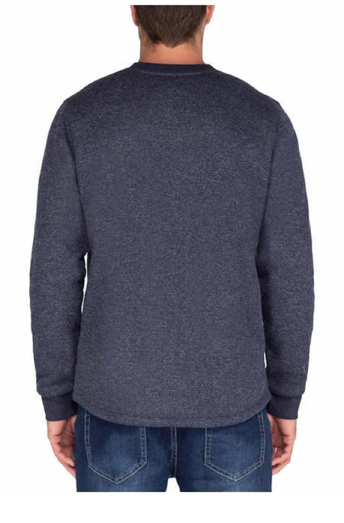 BC Clothing Men’s Fleece Lined Crew Sweatshirt - Warm Winter Pullover for Outdoor Activities & Casual Wear