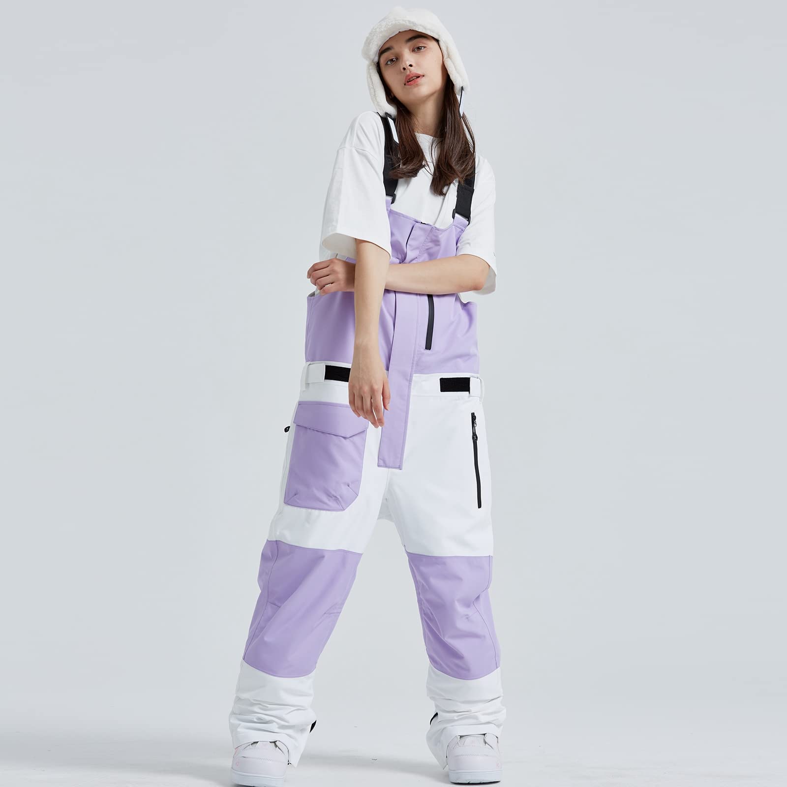 Waterproof Insulated Ski Overalls for Women & Men - Windproof Snow Bibs Pants for Skiing & Snowboarding | Perfect for Outdoor Winter Sports & Cold Weather Activities
