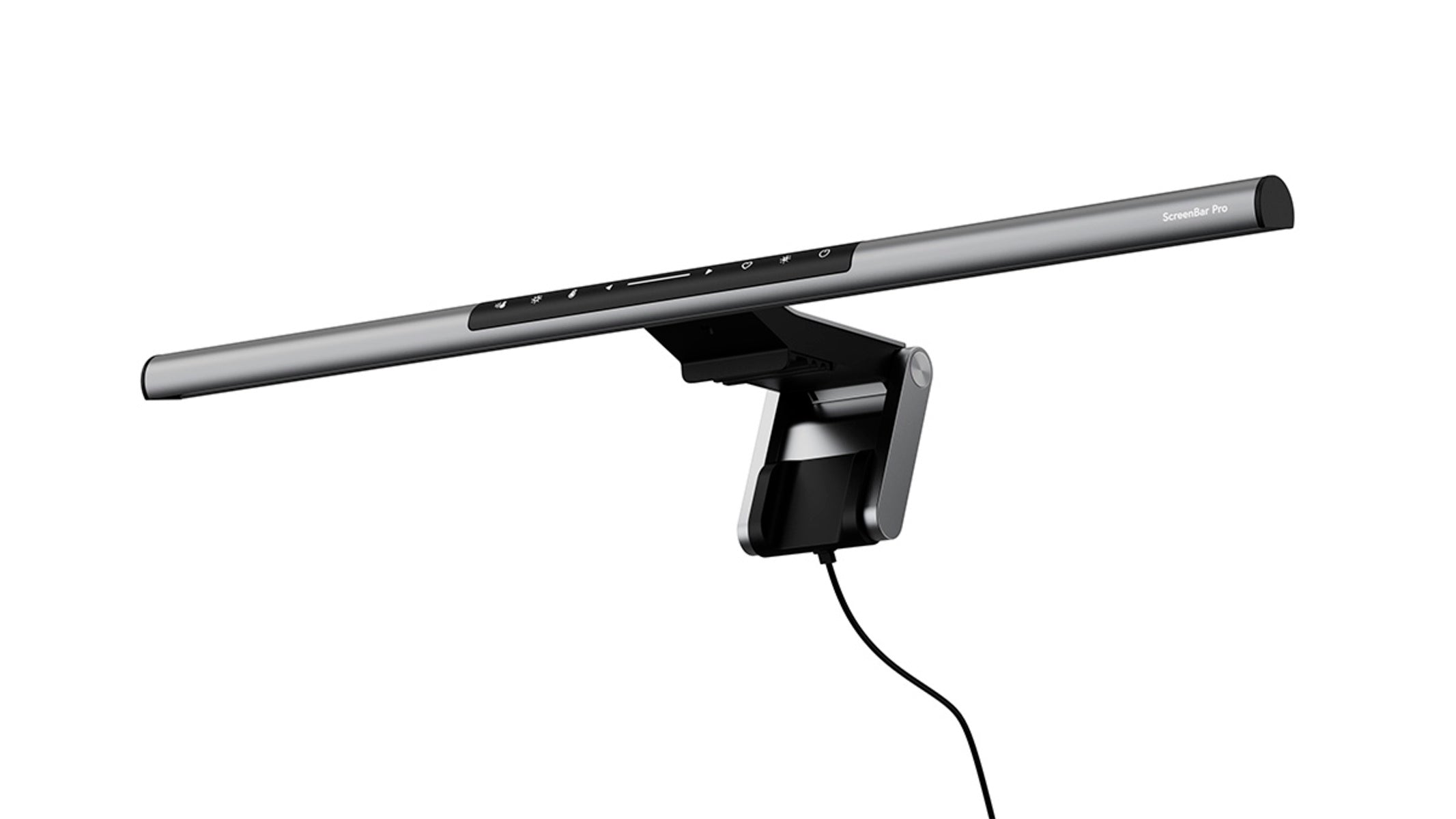 BenQ ScreenBar Pro Auto On/Off LED Monitor Light - Eye-Care Desk Lamp for Home Office, Gaming & Study (Auto-Dimming, USB Powered) - Perfect for Night Work, Video Calls & Reading in Dark Rooms