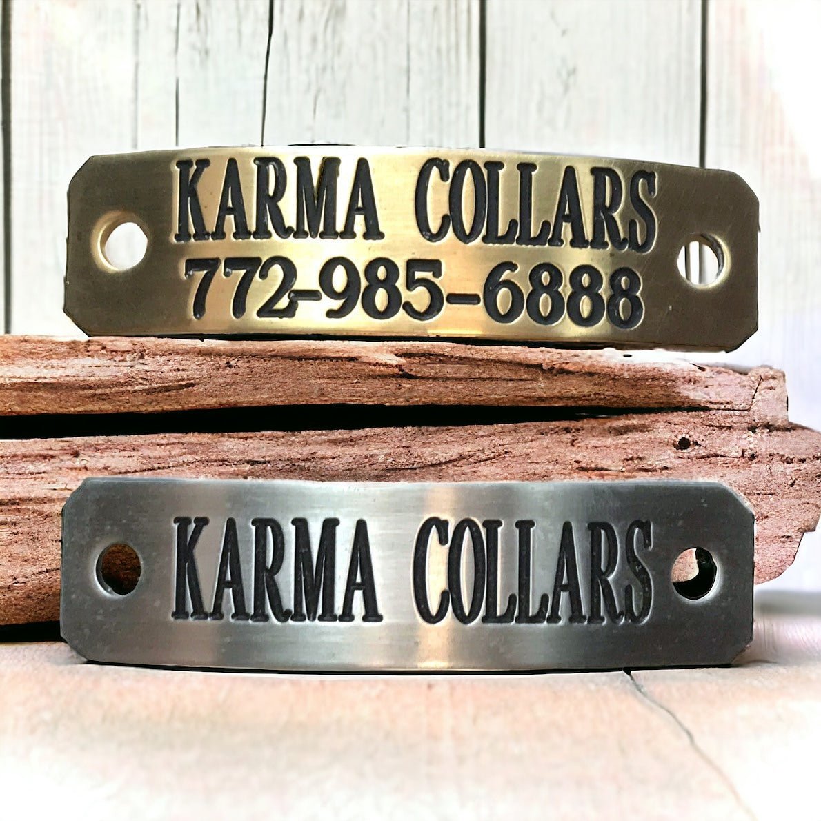 1.25 Inch Wide Personalized Leather Dog Collar with Engraved Nameplate - Perfect for Training, Walks & Pet Identification