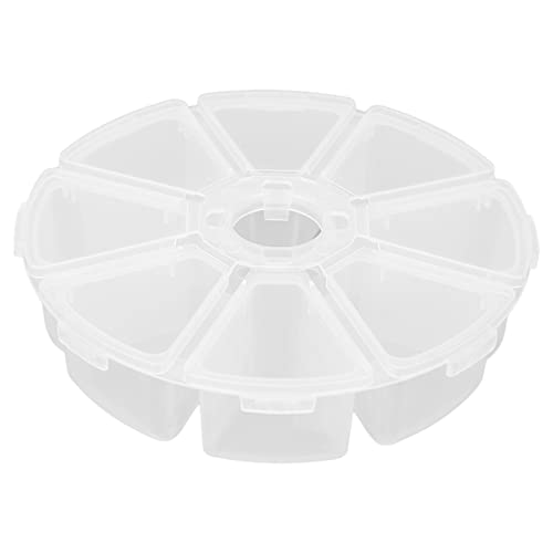 Transparent Plastic Sorting Box for Small Parts & Jewelry - 8 Compartment Adjustable Storage Organizer for Earrings, Beads, Crafts & DIY Accessories - Perfect for Home, Office & Workshop Organization