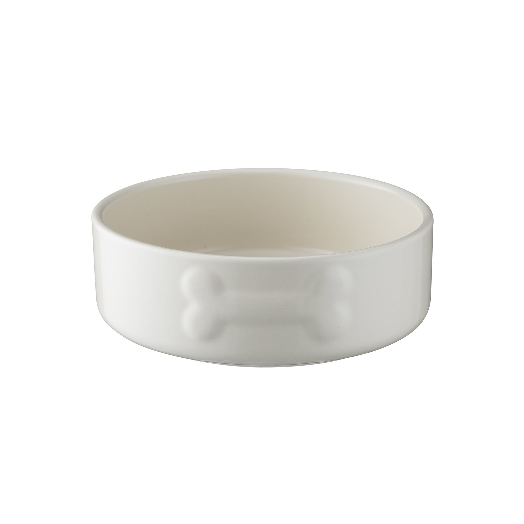 Mason Cash 15cm Color Mix Cream Ceramic Dog Bowl - Durable Pet Food & Water Dish for Small to Medium Dogs - Perfect for Home, Kitchen, or Outdoor Use